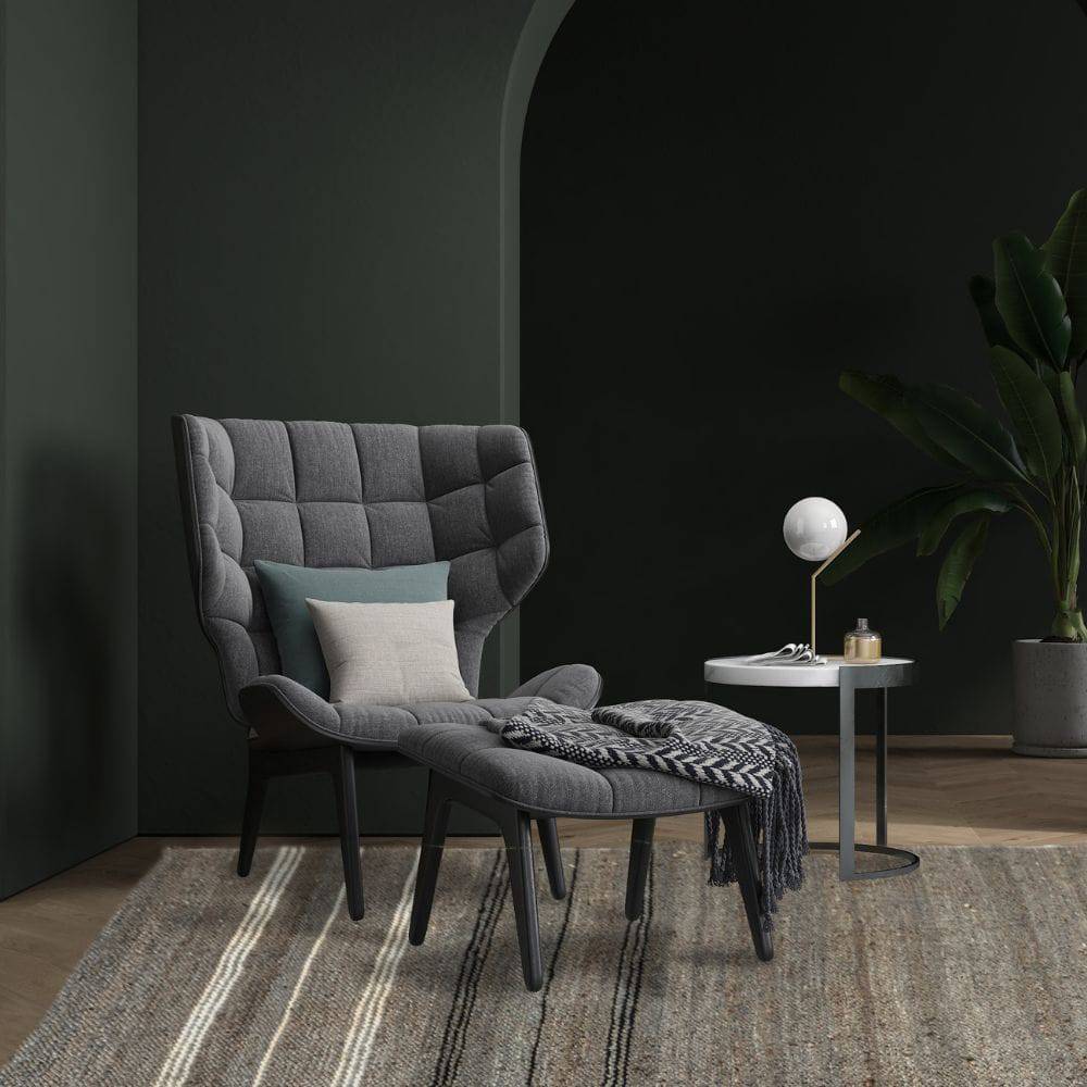 300X200 Cm Hand Woven Patrol Black Jute Rug Jhd-7002Pb-Xl - Rugs - ebarza Furniture UAE | Shop Modern Furniture in Abu Dhabi & Dubai - مفروشات ايبازرا في الامارات | تسوق اثاث عصري وديكورات مميزة في دبي وابوظبي