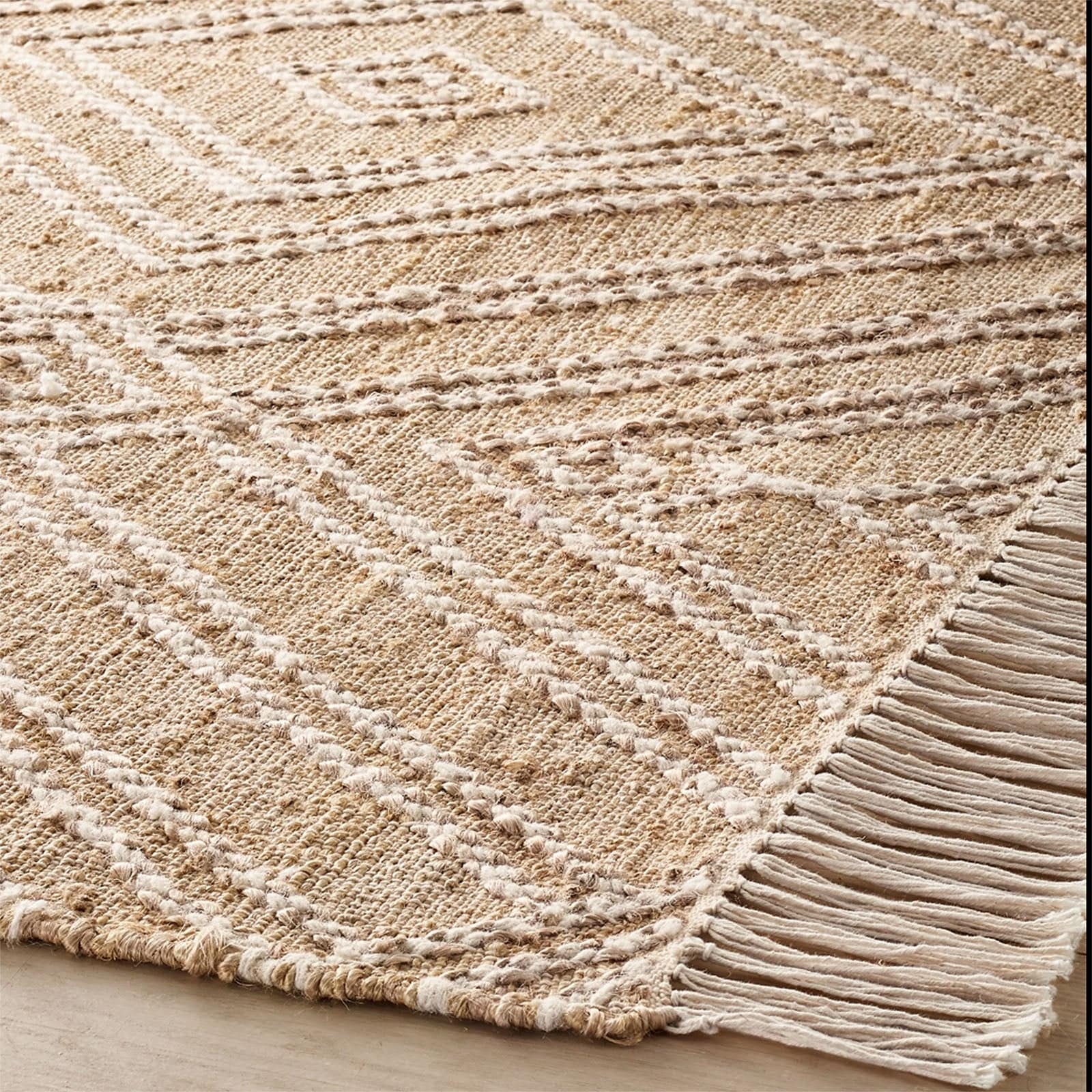300X200 Cm Handmade Rug Jute Jh-2698-Xl - Rugs - ebarza Furniture UAE | Shop Modern Furniture in Abu Dhabi & Dubai - مفروشات ايبازرا في الامارات | تسوق اثاث عصري وديكورات مميزة في دبي وابوظبي
