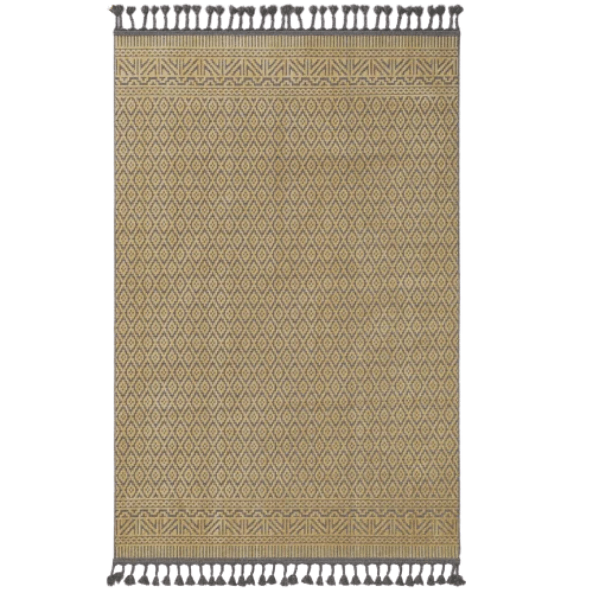 300X200 Cm Handmade Wool Rug Artik-Ark-132-Gold-Xl - Rugs - ebarza Furniture UAE | Shop Modern Furniture in Abu Dhabi & Dubai - مفروشات ايبازرا في الامارات | تسوق اثاث عصري وديكورات مميزة في دبي وابوظبي