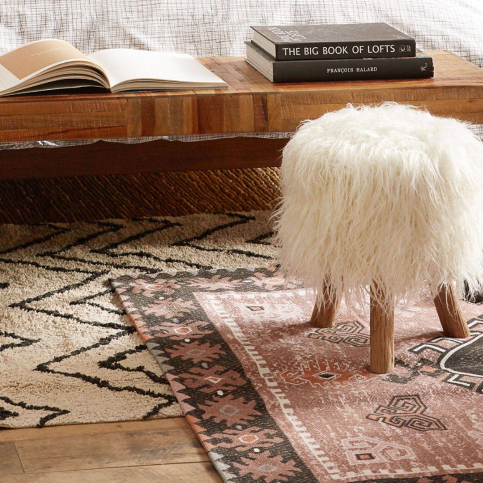 300X200 Cm  Handmade Wool Rug Jh-20523-Pink-Xl -  Rugs - ebarza Furniture UAE | Shop Modern Furniture in Abu Dhabi & Dubai - مفروشات ايبازرا في الامارات | تسوق اثاث عصري وديكورات مميزة في دبي وابوظبي