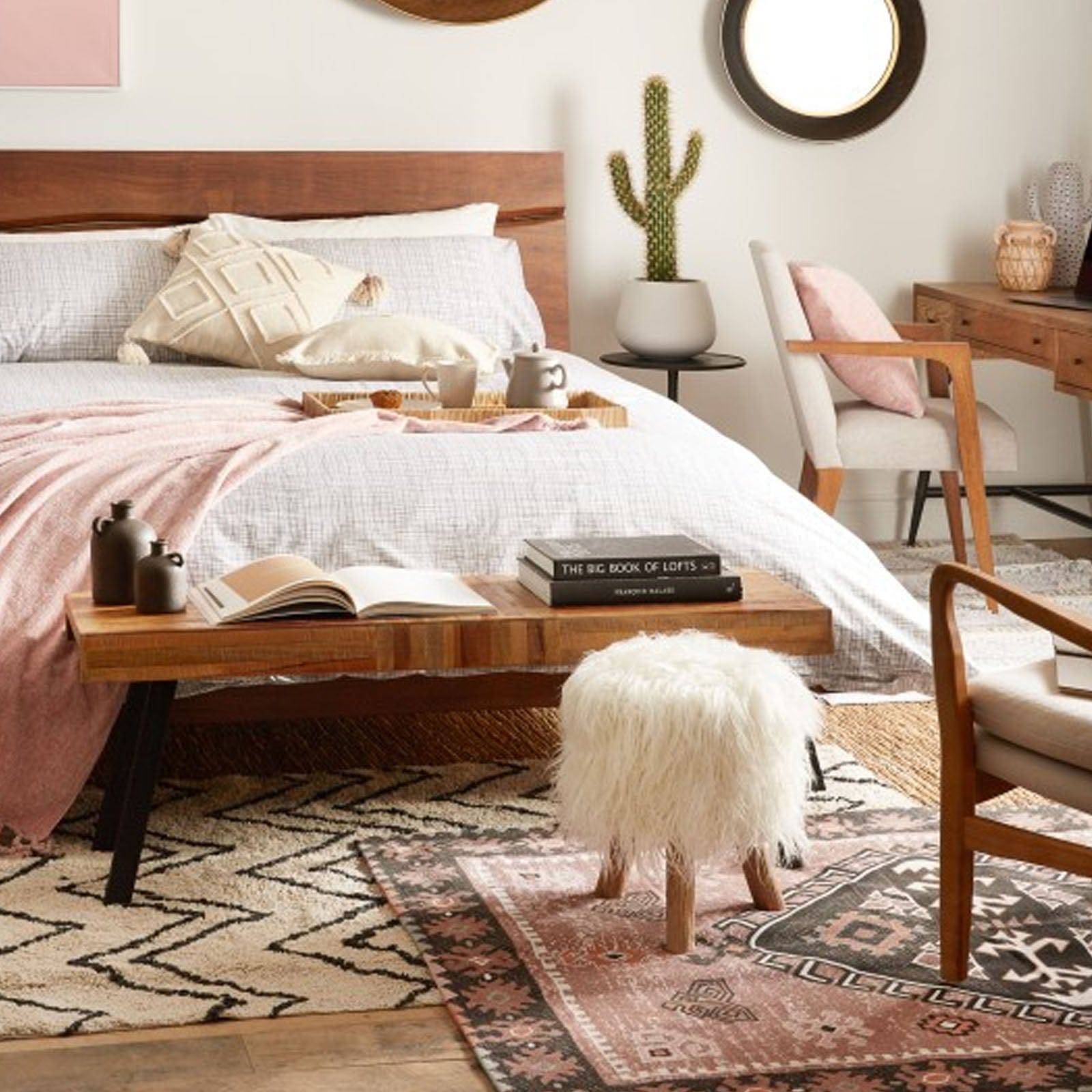 300X200 Cm  Handmade Wool Rug Jh-20523-Pink-Xl -  Rugs - ebarza Furniture UAE | Shop Modern Furniture in Abu Dhabi & Dubai - مفروشات ايبازرا في الامارات | تسوق اثاث عصري وديكورات مميزة في دبي وابوظبي