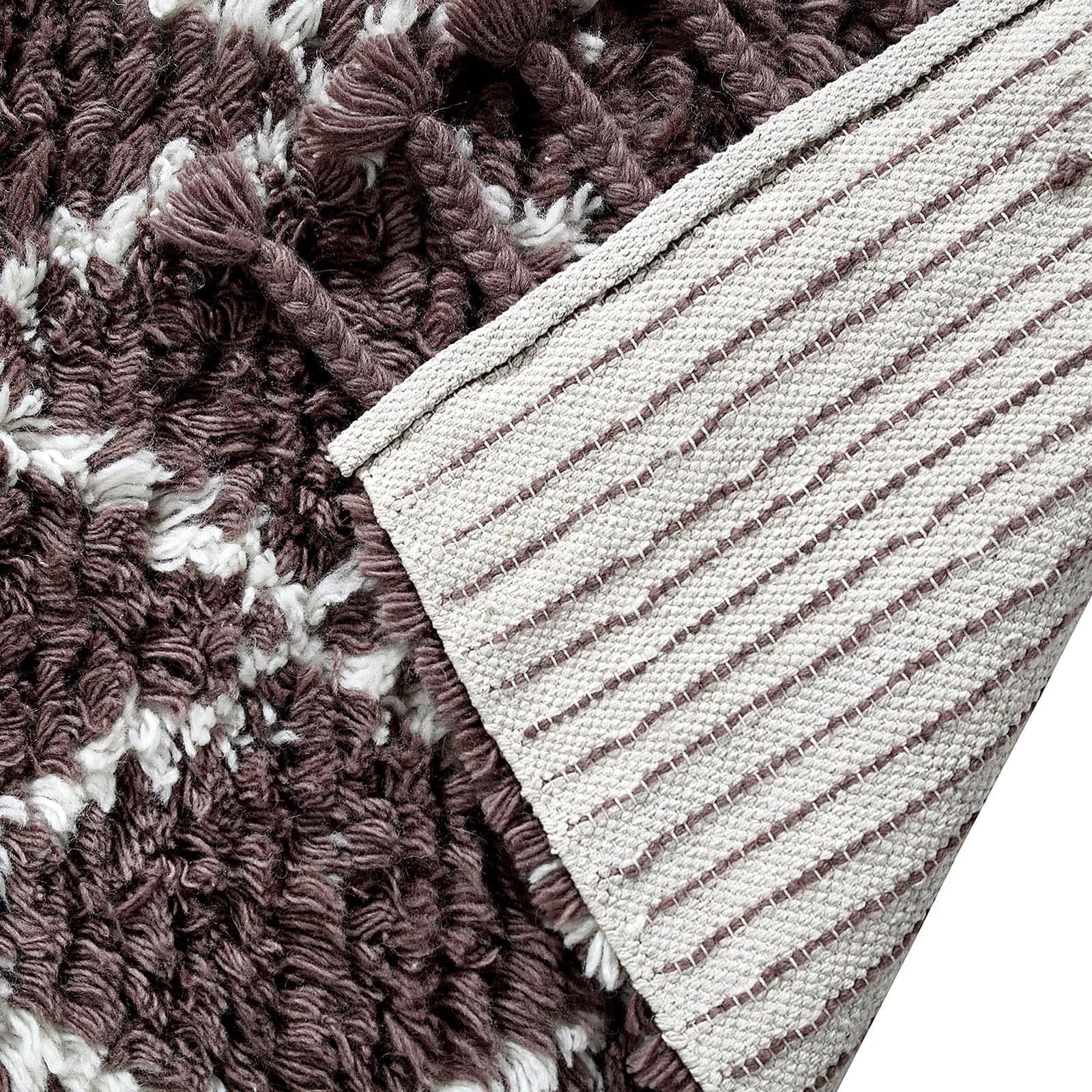 300X200 Cm Morocco Handmade Wool Rug Jwa-2013-61-Wbr-L -  Rugs - ebarza Furniture UAE | Shop Modern Furniture in Abu Dhabi & Dubai - مفروشات ايبازرا في الامارات | تسوق اثاث عصري وديكورات مميزة في دبي وابوظبي