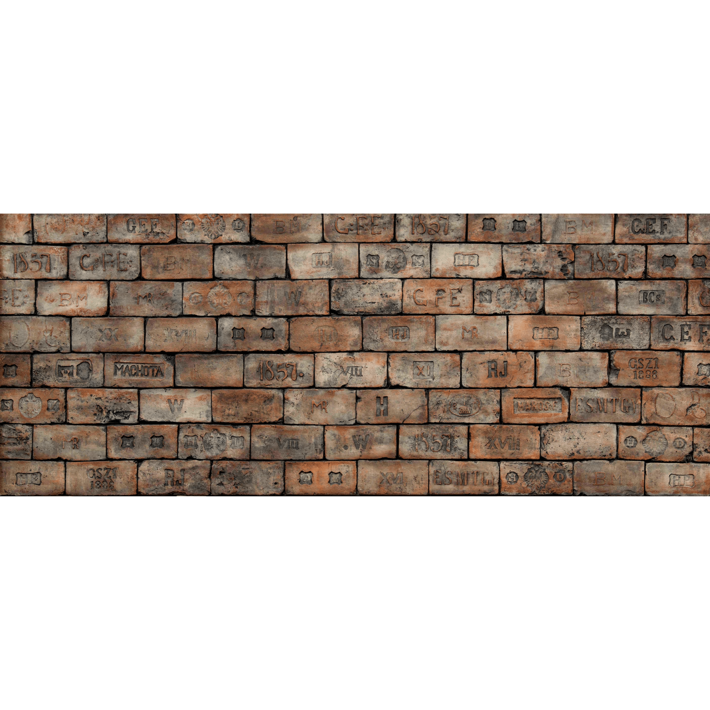 301X118Cm Heritage Xviii Eclectic Bricks Decoration  Wall Panel B-544 -  Wall Panels - ebarza Furniture UAE | Shop Modern Furniture in Abu Dhabi & Dubai - مفروشات ايبازرا في الامارات | تسوق اثاث عصري وديكورات مميزة في دبي وابوظبي