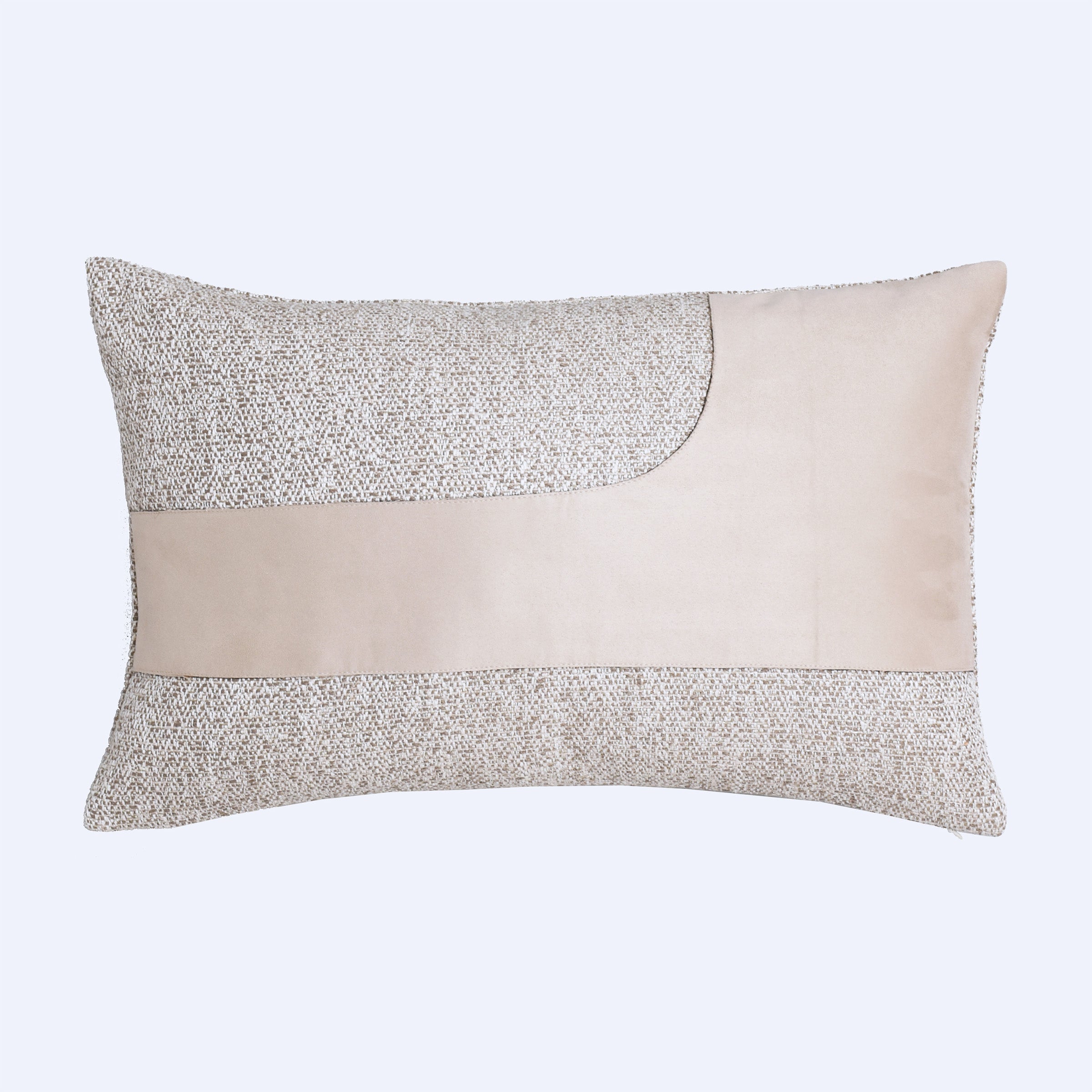 30*60 Gustao Patchwork Imitation Cushion - ECC075 -  Cushions - ebarza Furniture UAE | Shop Modern Furniture in Abu Dhabi & Dubai - مفروشات ايبازرا في الامارات | تسوق اثاث عصري وديكورات مميزة في دبي وابوظبي