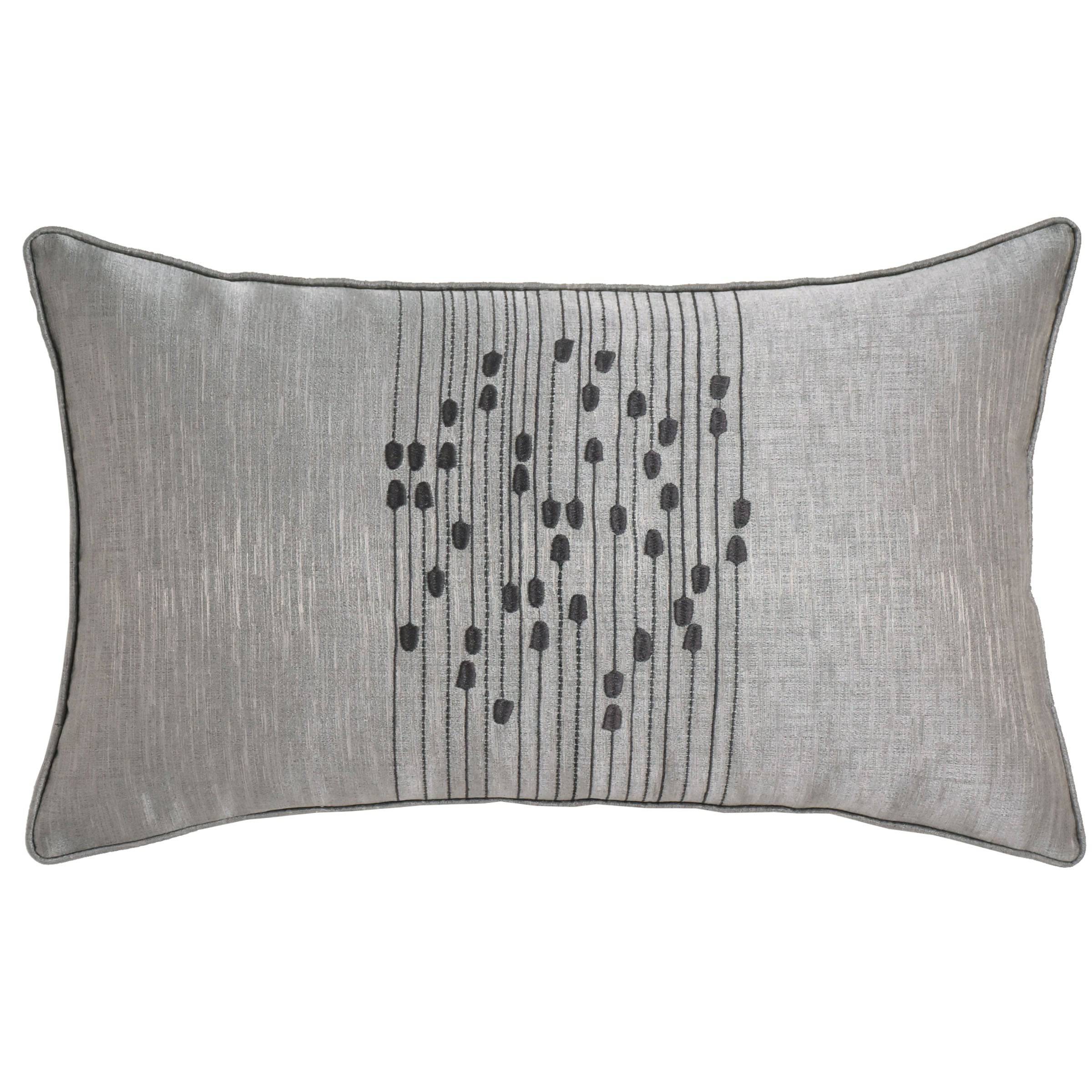 30X55 Cm Charpy Embroidered Throw Cushion Ecc-019 - Cushions - ebarza Furniture UAE | Shop Modern Furniture in Abu Dhabi & Dubai - مفروشات ايبازرا في الامارات | تسوق اثاث عصري وديكورات مميزة في دبي وابوظبي