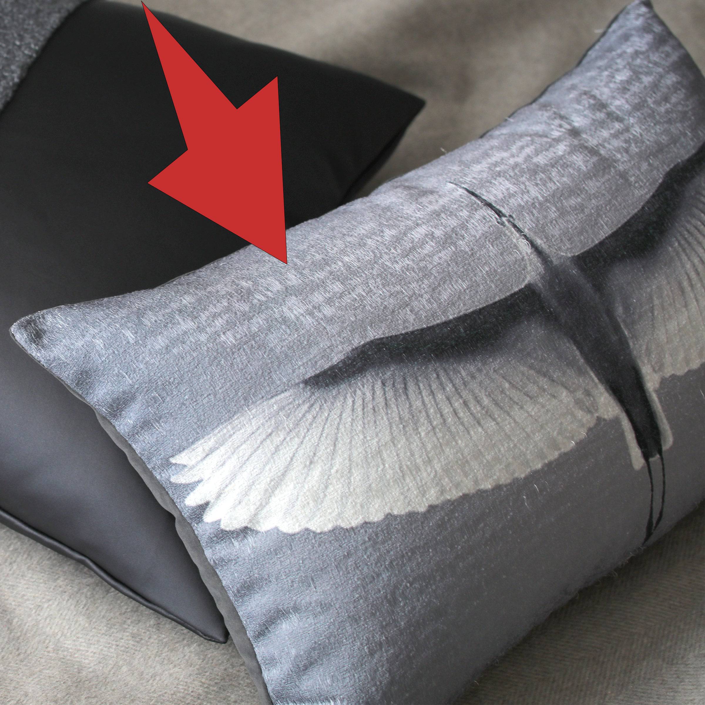 30X55 Cm Hawk Printed Throw Cushion Ecc046 - Cushions - ebarza Furniture UAE | Shop Modern Furniture in Abu Dhabi & Dubai - مفروشات ايبازرا في الامارات | تسوق اثاث عصري وديكورات مميزة في دبي وابوظبي