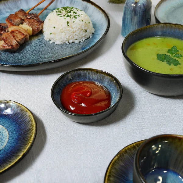 38 Pieces BLUE WAVE Dining set - BWS - Dinnerware Sets - ebarza Furniture UAE | Shop Modern Furniture in Abu Dhabi & Dubai - مفروشات ايبازرا في الامارات | تسوق اثاث عصري وديكورات مميزة في دبي وابوظبي