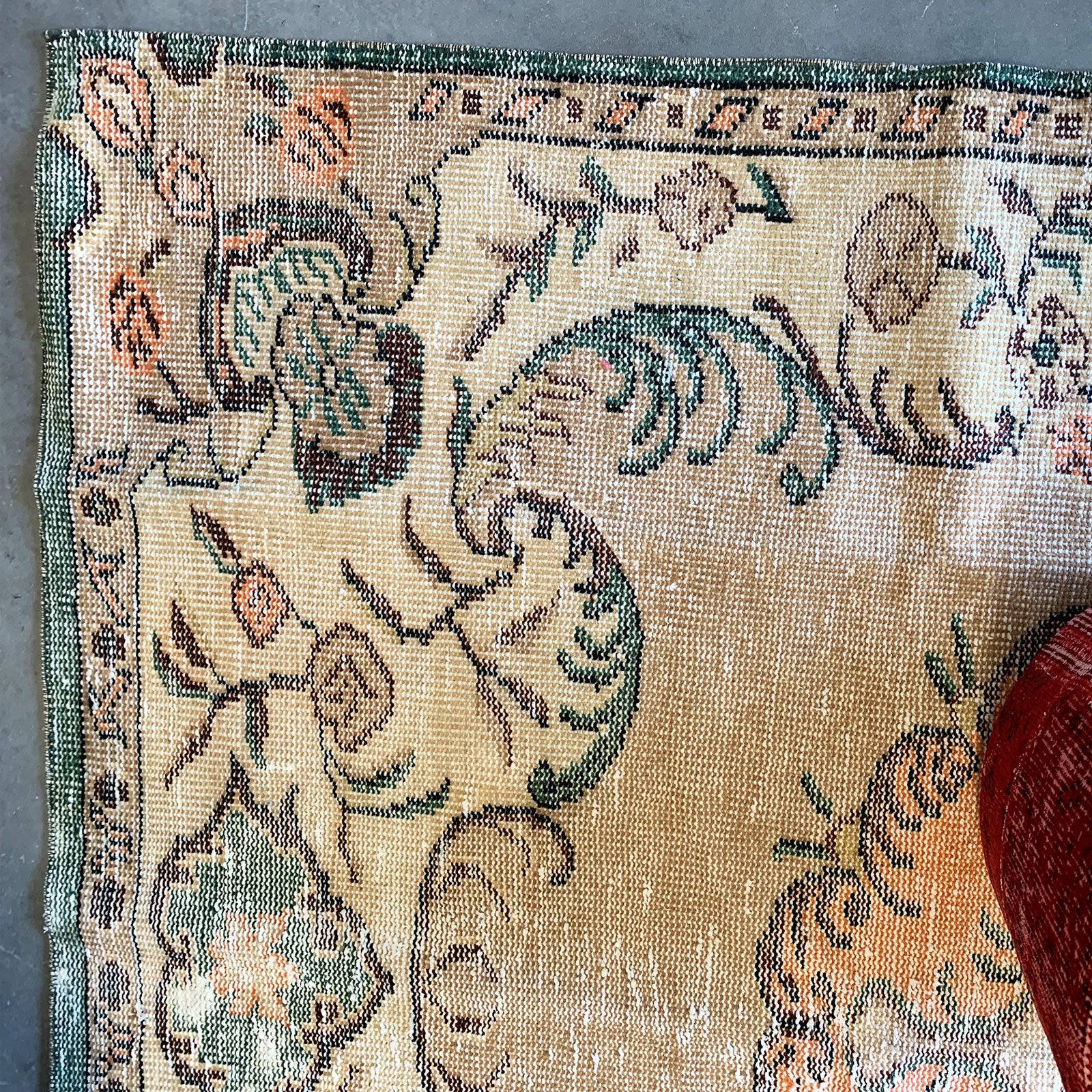 380X140Cm Bursa Handmade Over Dyed Rug K152 -  Rugs - ebarza Furniture UAE | Shop Modern Furniture in Abu Dhabi & Dubai - مفروشات ايبازرا في الامارات | تسوق اثاث عصري وديكورات مميزة في دبي وابوظبي