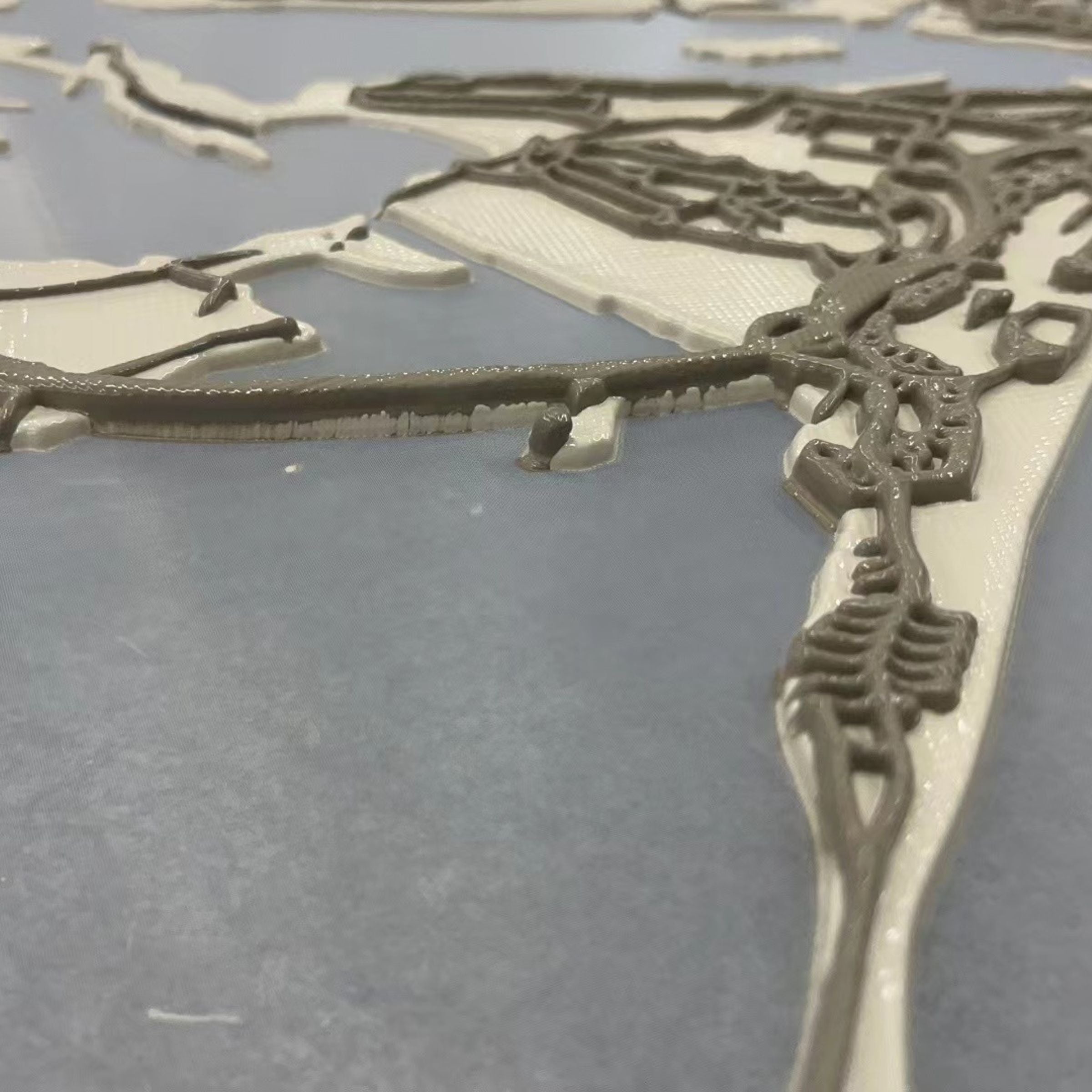 Abu Dhabi Map Handmade Painting 140x140 cm PCA-007-Abu Dhabi -  Paintings - ebarza Furniture UAE | Shop Modern Furniture in Abu Dhabi & Dubai - مفروشات ايبازرا في الامارات | تسوق اثاث عصري وديكورات مميزة في دبي وابوظبي