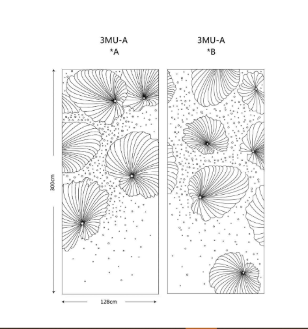 Set of 2 Wallcovering - 3MU-A14A/3MU-A14B - Wallcovering - ebarza Furniture UAE | Shop Modern Furniture in Abu Dhabi & Dubai - مفروشات ايبازرا في الامارات | تسوق اثاث عصري وديكورات مميزة في دبي وابوظبي