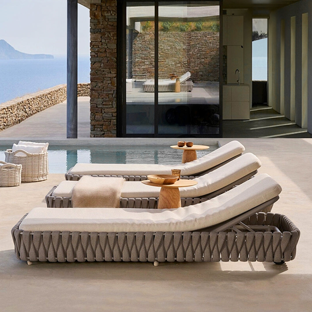 Spaghetti Sun Lounger With Wheels - AS5795A59ROP - Sunloungers - ebarza Furniture UAE | Shop Modern Furniture in Abu Dhabi & Dubai - مفروشات ايبازرا في الامارات | تسوق اثاث عصري وديكورات مميزة في دبي وابوظبي