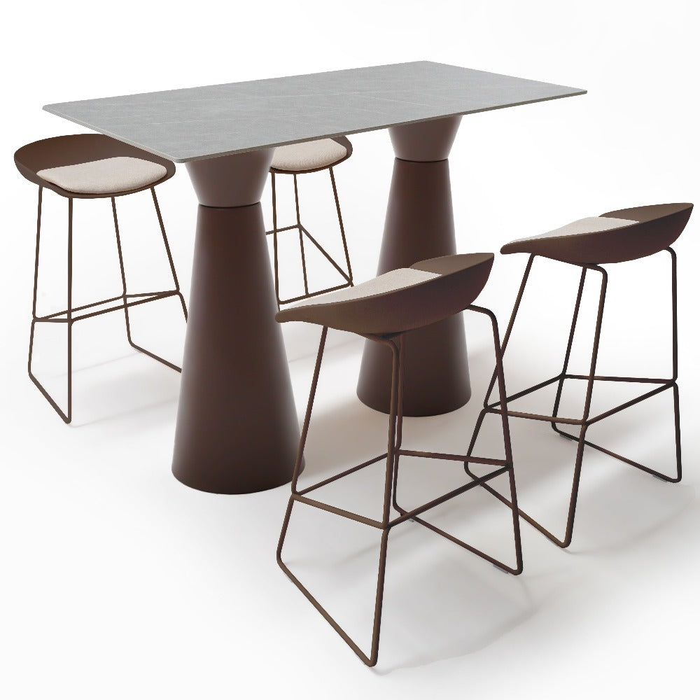Bar Stool 30Chair-Coffee - Bar Stools - ebarza Furniture UAE | Shop Modern Furniture in Abu Dhabi & Dubai - مفروشات ايبازرا في الامارات | تسوق اثاث عصري وديكورات مميزة في دبي وابوظبي