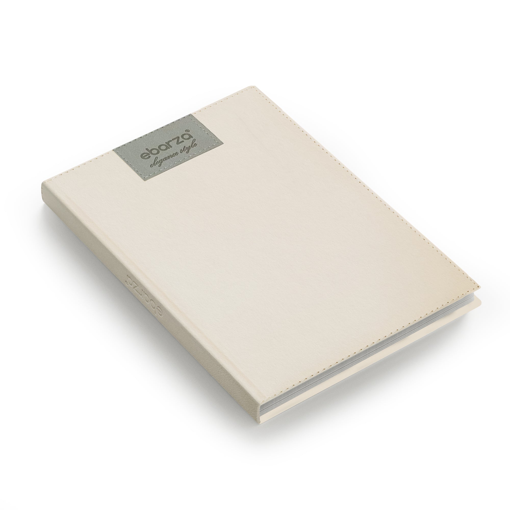 ebarza Elegance Style Logo Diary/Book 25-53 - Beige - Decorative Books & Magazines - ebarza Furniture UAE | Shop Modern Furniture in Abu Dhabi & Dubai - مفروشات ايبازرا في الامارات | تسوق اثاث عصري وديكورات مميزة في دبي وابوظبي