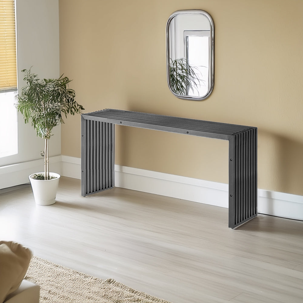 Mid Century Stainless Console Psh-48-B-Con - Consoles - ebarza Furniture UAE | Shop Modern Furniture in Abu Dhabi & Dubai - مفروشات ايبازرا في الامارات | تسوق اثاث عصري وديكورات مميزة في دبي وابوظبي