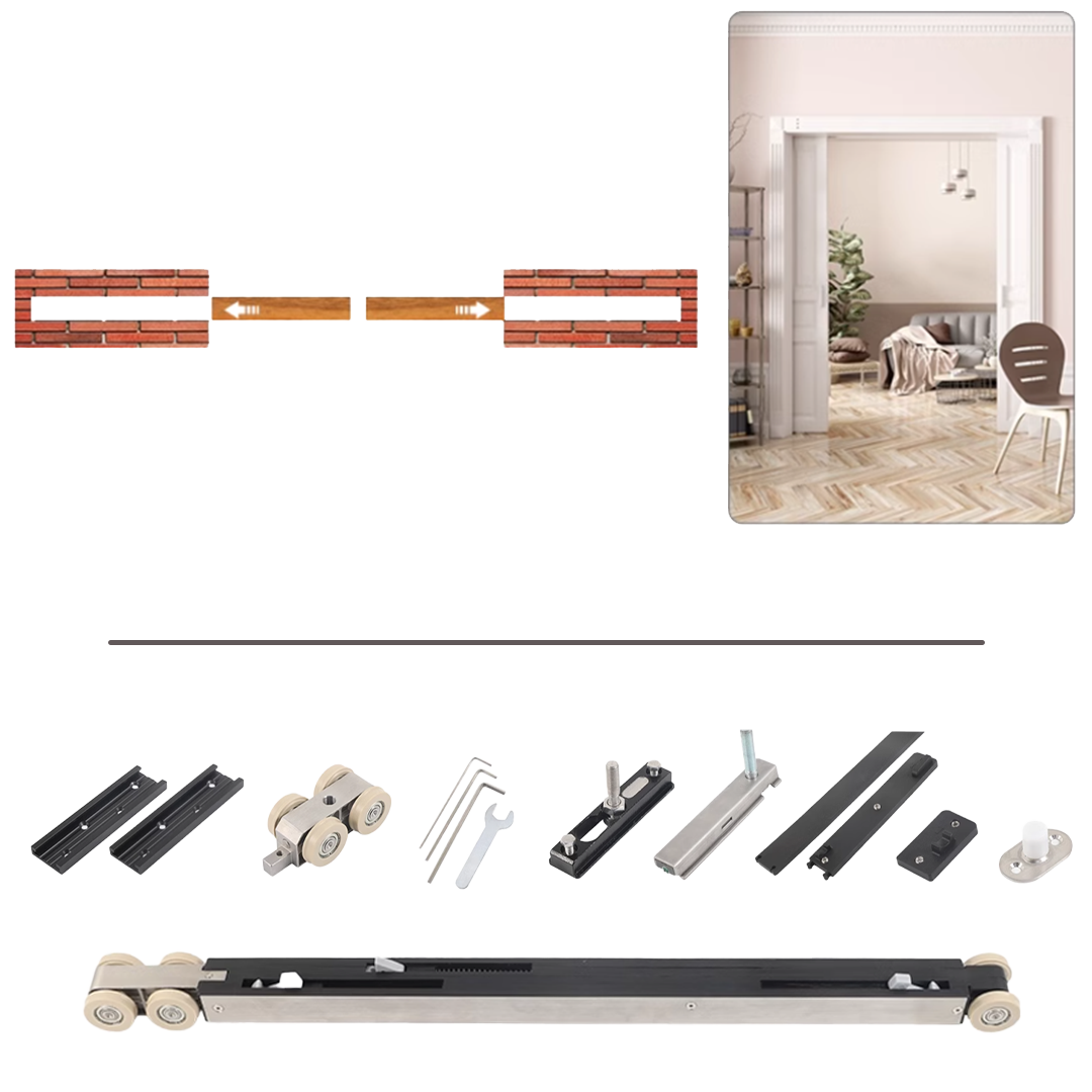 GlidePro Sliding Door - FW.5612 - Door Rails - ebarza Furniture UAE | Shop Modern Furniture in Abu Dhabi & Dubai - مفروشات ايبازرا في الامارات | تسوق اثاث عصري وديكورات مميزة في دبي وابوظبي