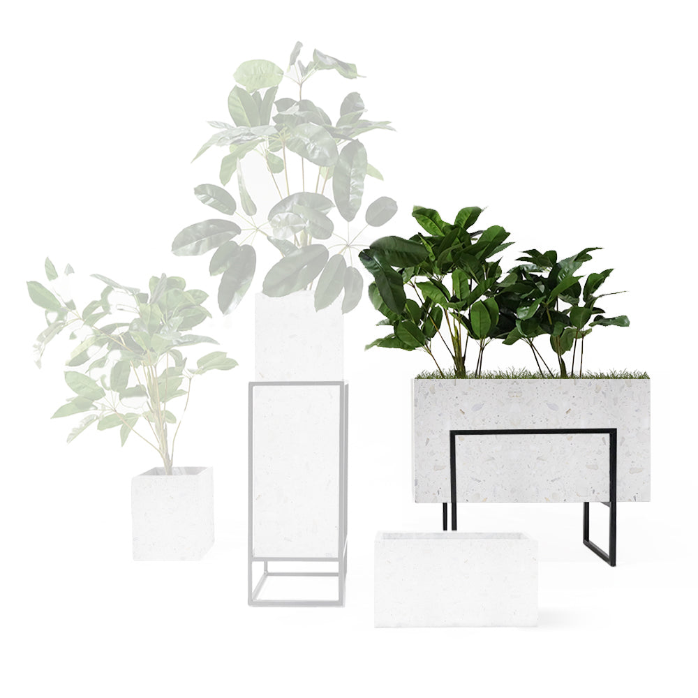 Terrazzo Planter Box 309-N012 - Planter Boxes - ebarza Furniture UAE | Shop Modern Furniture in Abu Dhabi & Dubai - مفروشات ايبازرا في الامارات | تسوق اثاث عصري وديكورات مميزة في دبي وابوظبي