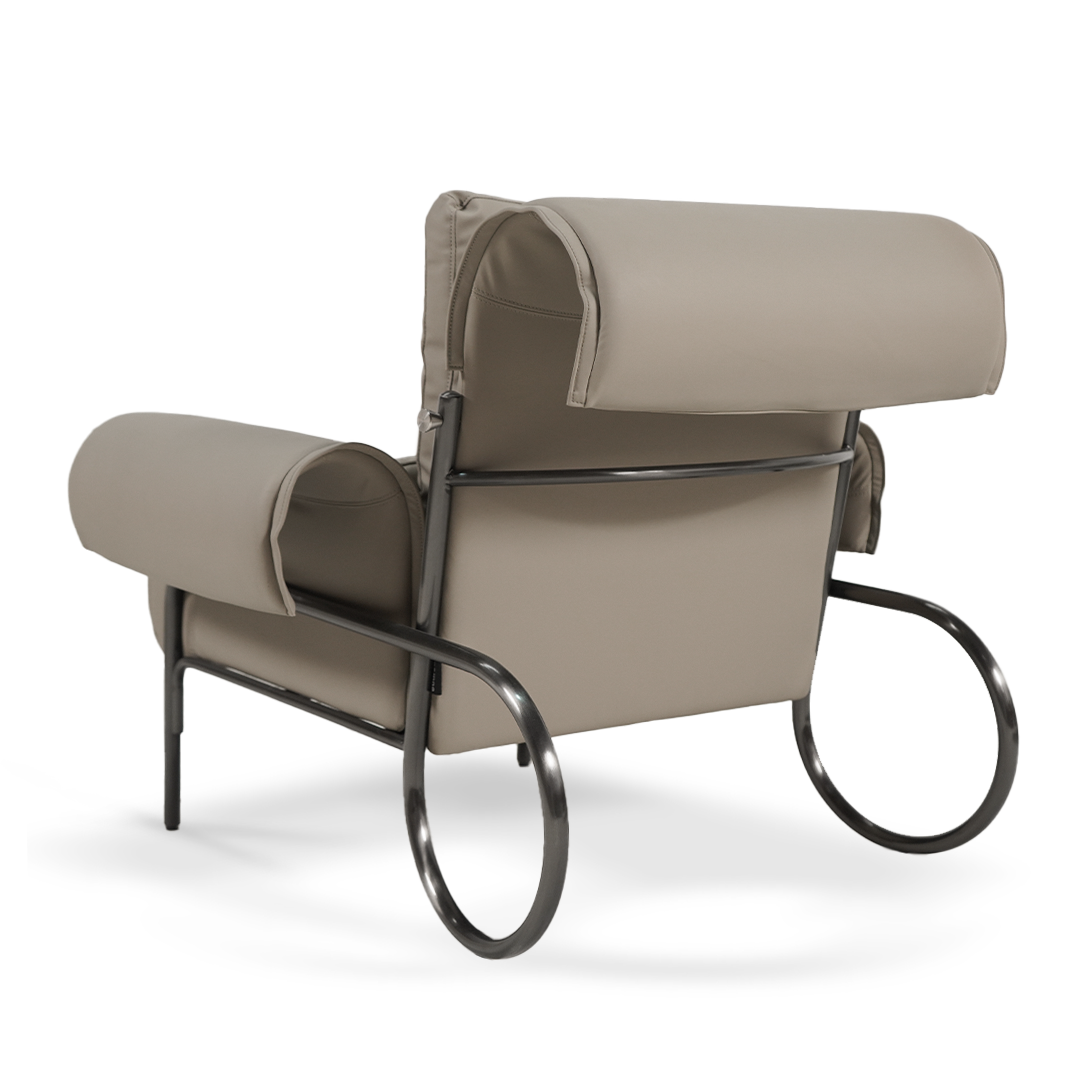 Leisure Lounge Chair LC070 -  Lounge Chairs - ebarza Furniture UAE | Shop Modern Furniture in Abu Dhabi & Dubai - مفروشات ايبازرا في الامارات | تسوق اثاث عصري وديكورات مميزة في دبي وابوظبي