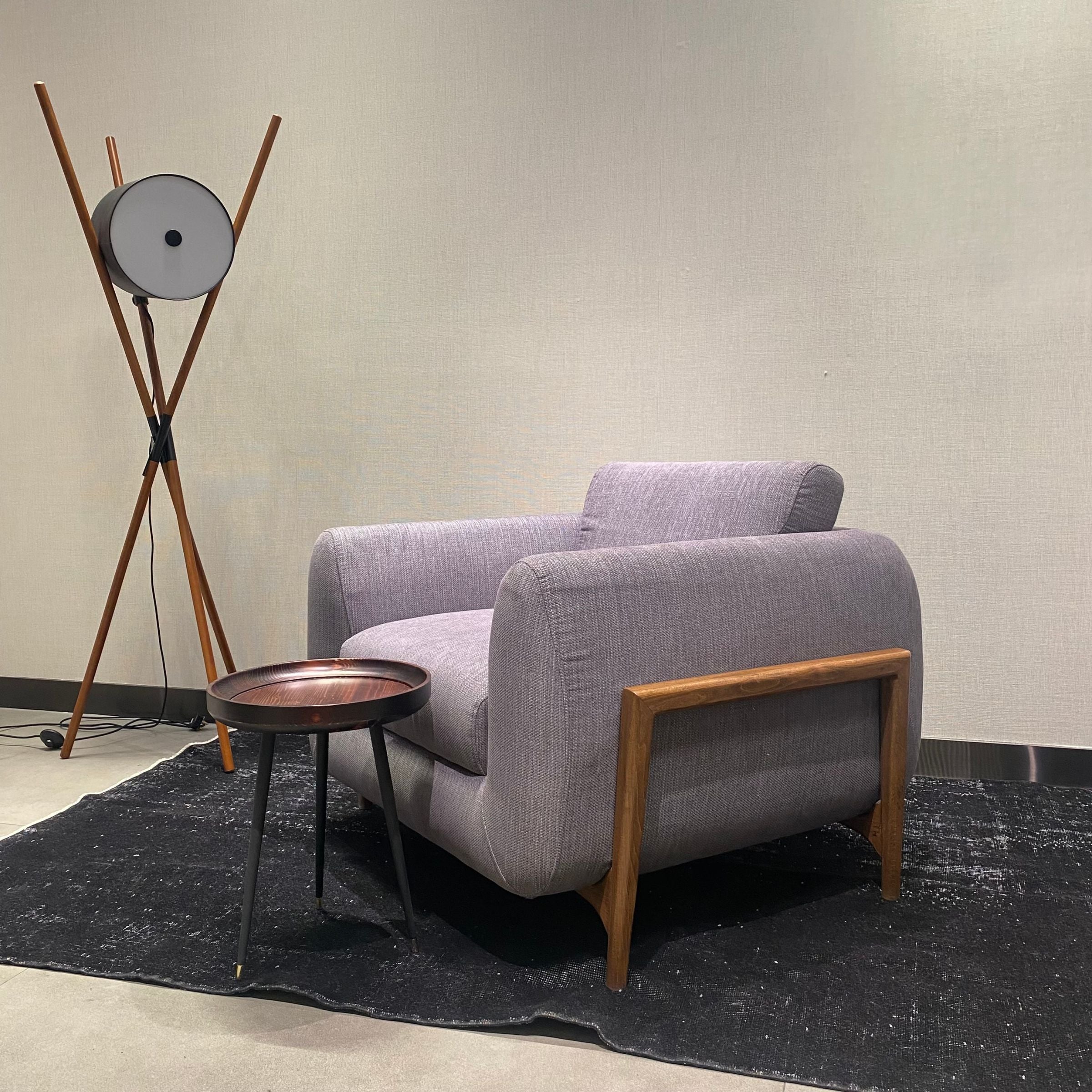 Lucca Kristal Lounge Chair Grey KRSTL-LUDARC-Grey - Lounge Chairs - ebarza Furniture UAE | Shop Modern Furniture in Abu Dhabi & Dubai - مفروشات ايبازرا في الامارات | تسوق اثاث عصري وديكورات مميزة في دبي وابوظبي