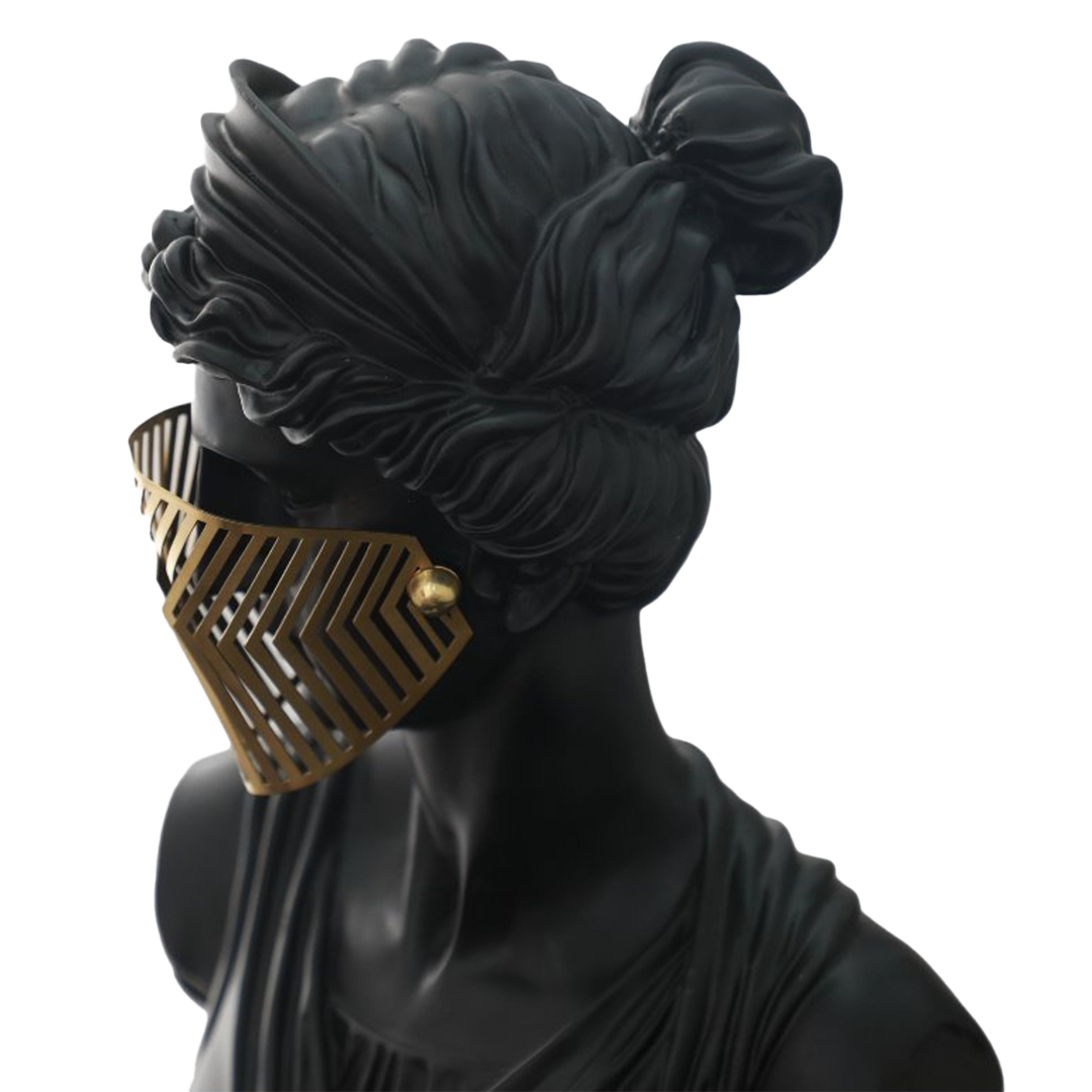 HEAD SCULPTURE H0786 - Home Decor Figurines - ebarza Furniture UAE | Shop Modern Furniture in Abu Dhabi & Dubai - مفروشات ايبازرا في الامارات | تسوق اثاث عصري وديكورات مميزة في دبي وابوظبي