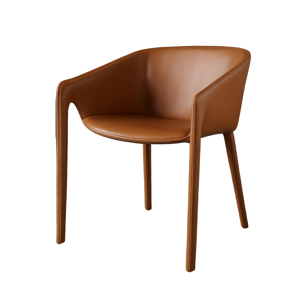 Mycroft Chair DJ752-1 Caramel -  Lounge Chairs - ebarza Furniture UAE | Shop Modern Furniture in Abu Dhabi & Dubai - مفروشات ايبازرا في الامارات | تسوق اثاث عصري وديكورات مميزة في دبي وابوظبي