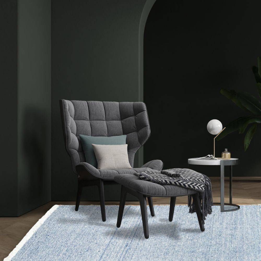 450X300 Cm Hand Woven Blue Wool Rug Jhd-7007 Blue-Grande -  Rugs - ebarza Furniture UAE | Shop Modern Furniture in Abu Dhabi & Dubai - مفروشات ايبازرا في الامارات | تسوق اثاث عصري وديكورات مميزة في دبي وابوظبي