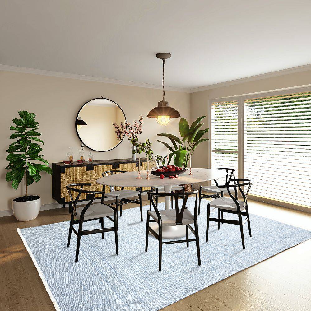 450X300 Cm Hand Woven Blue Wool Rug Jhd-7007 Blue-Grande -  Rugs - ebarza Furniture UAE | Shop Modern Furniture in Abu Dhabi & Dubai - مفروشات ايبازرا في الامارات | تسوق اثاث عصري وديكورات مميزة في دبي وابوظبي