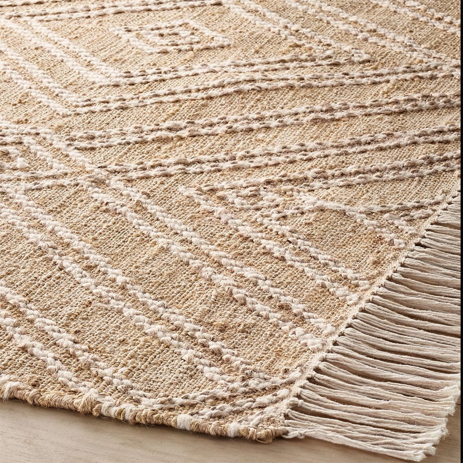 450X300 Cm Handmade Rug Jute Jh-2698-S - Rugs - ebarza Furniture UAE | Shop Modern Furniture in Abu Dhabi & Dubai - مفروشات ايبازرا في الامارات | تسوق اثاث عصري وديكورات مميزة في دبي وابوظبي