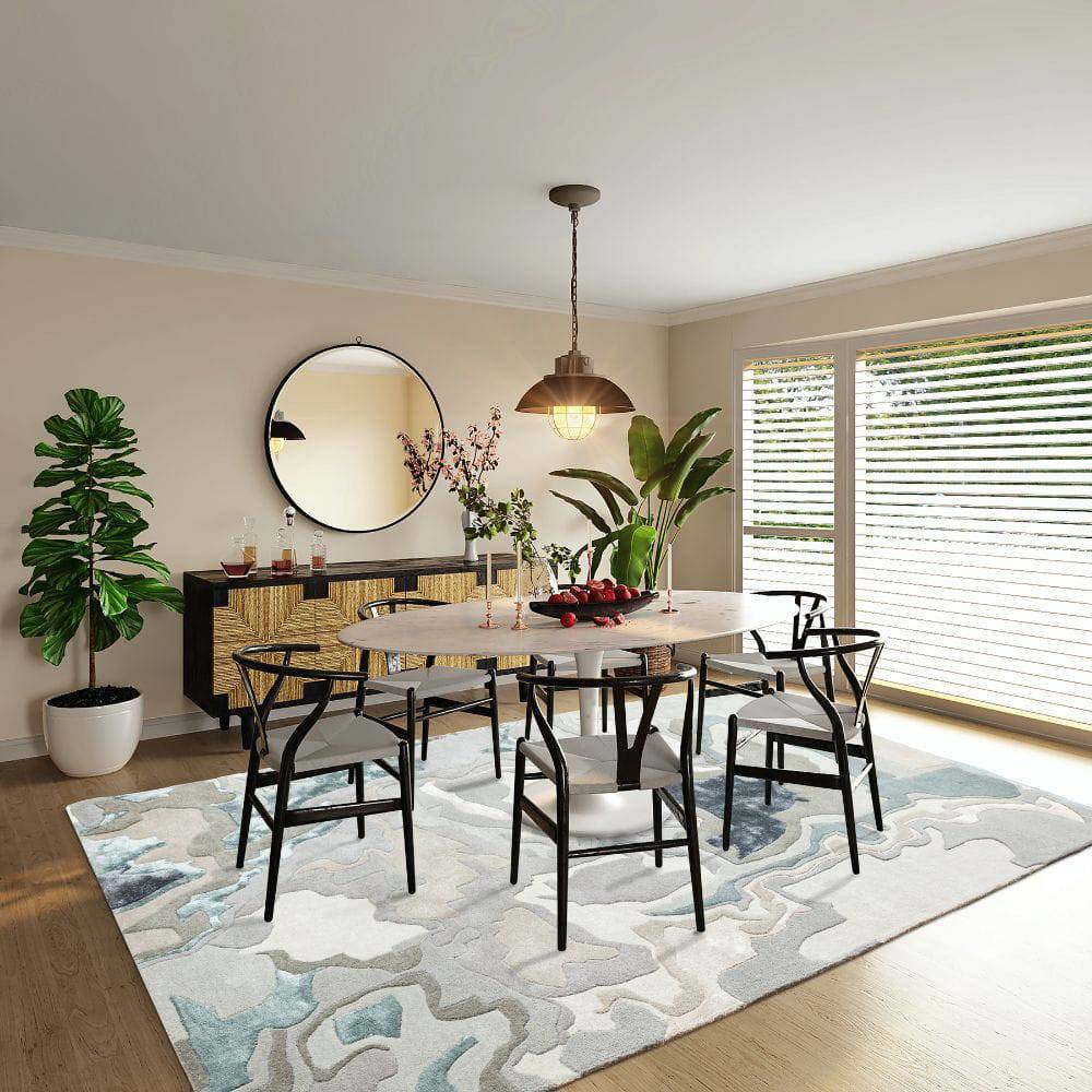 450X300 Cm Handmade Wool Rug Jh-20728-Grande -  Rugs - ebarza Furniture UAE | Shop Modern Furniture in Abu Dhabi & Dubai - مفروشات ايبازرا في الامارات | تسوق اثاث عصري وديكورات مميزة في دبي وابوظبي