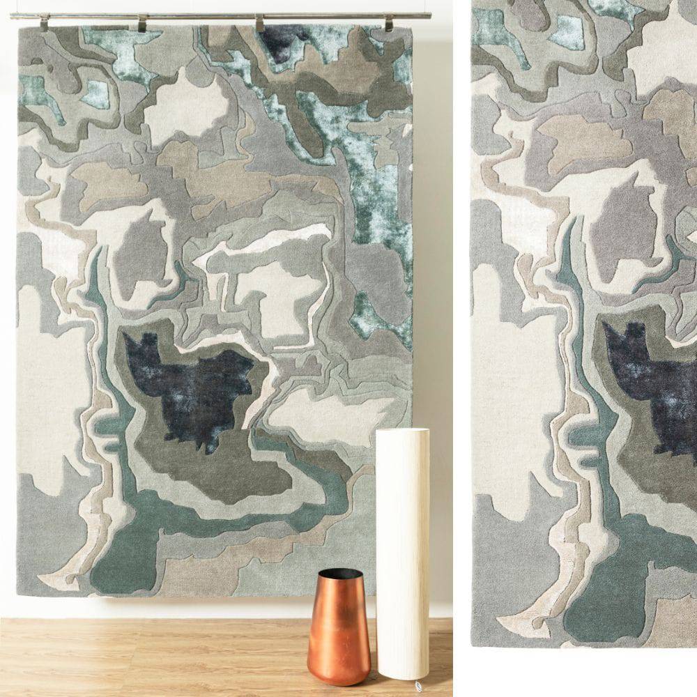 450X300 Cm Handmade Wool Rug Jh-20728-Grande -  Rugs - ebarza Furniture UAE | Shop Modern Furniture in Abu Dhabi & Dubai - مفروشات ايبازرا في الامارات | تسوق اثاث عصري وديكورات مميزة في دبي وابوظبي