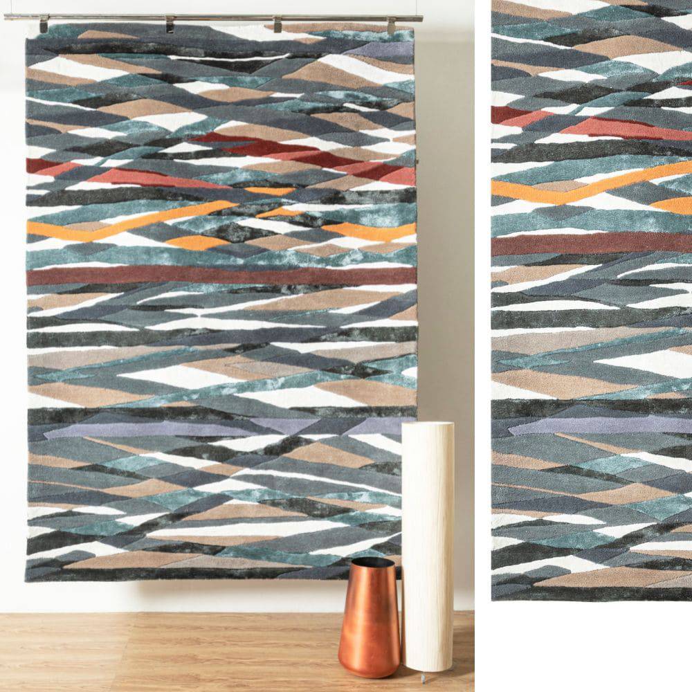 450X300 Cm Handmade Wool Rug Jh-20740-Grande -  Rugs - ebarza Furniture UAE | Shop Modern Furniture in Abu Dhabi & Dubai - مفروشات ايبازرا في الامارات | تسوق اثاث عصري وديكورات مميزة في دبي وابوظبي