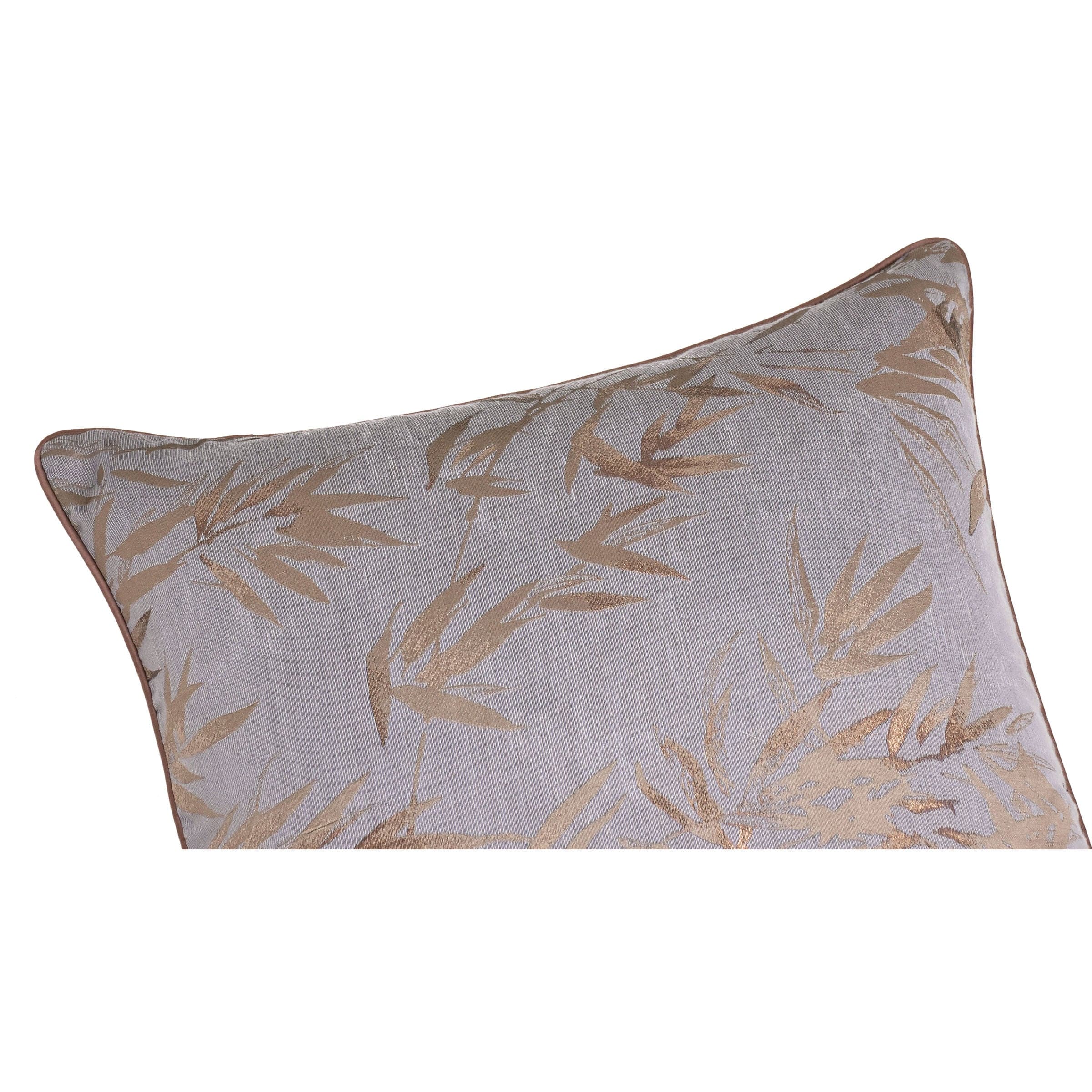 45X45 Cm Bamboo Leaf Jacquard Pillowcase Ecc-022 - Cushions - ebarza Furniture UAE | Shop Modern Furniture in Abu Dhabi & Dubai - مفروشات ايبازرا في الامارات | تسوق اثاث عصري وديكورات مميزة في دبي وابوظبي