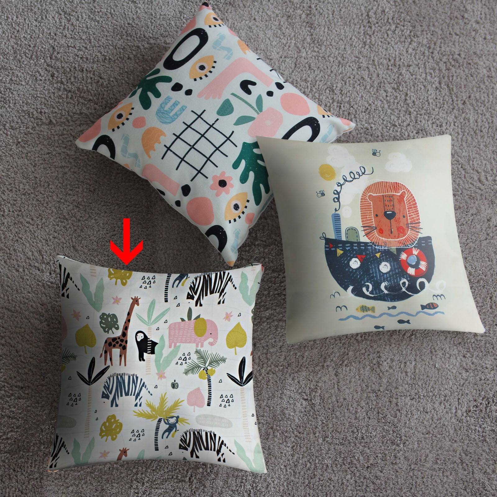 45X45 Cm Cushion Cover 2102M-45-005-1 -  Cushions - ebarza Furniture UAE | Shop Modern Furniture in Abu Dhabi & Dubai - مفروشات ايبازرا في الامارات | تسوق اثاث عصري وديكورات مميزة في دبي وابوظبي