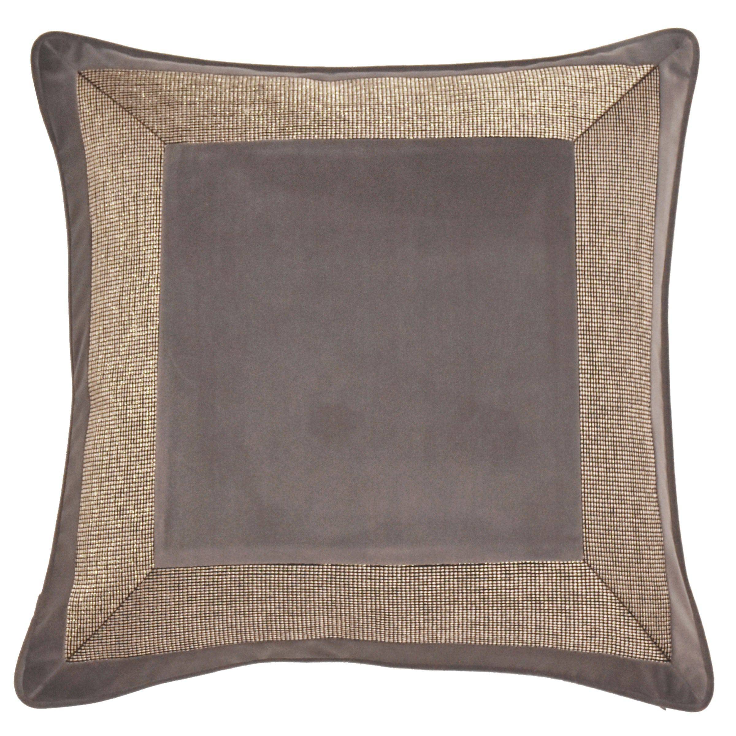 45X45 Cm Zog Stitching Flannel Cushion Cover Ecc-010 - Cushions - ebarza Furniture UAE | Shop Modern Furniture in Abu Dhabi & Dubai - مفروشات ايبازرا في الامارات | تسوق اثاث عصري وديكورات مميزة في دبي وابوظبي