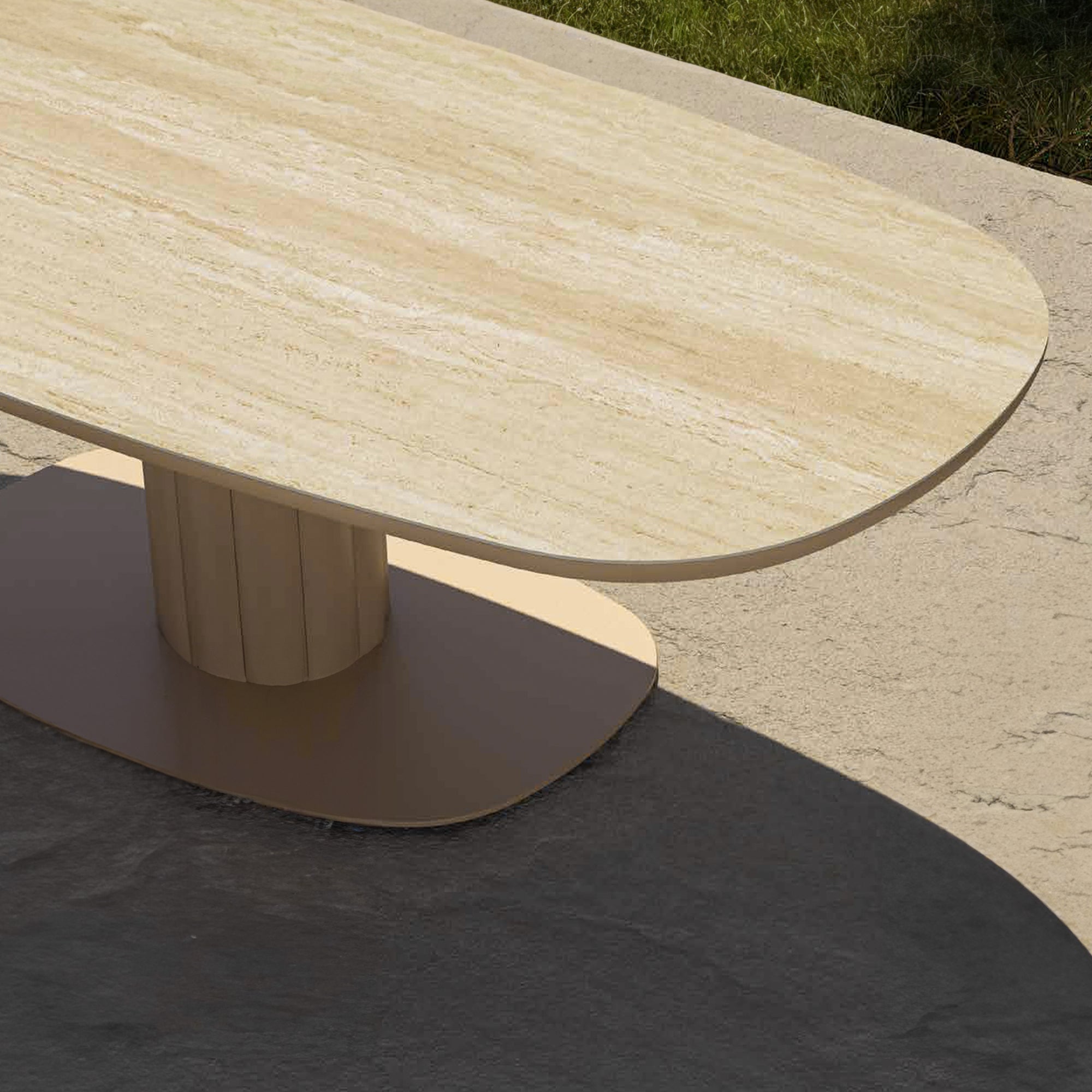 Pre-order 75 Days Delivery Lotus Indoor/Outdoor Dining Table - KT8602F27CER - Outdoor Tables - ebarza Furniture UAE | Shop Modern Furniture in Abu Dhabi & Dubai - مفروشات ايبازرا في الامارات | تسوق اثاث عصري وديكورات مميزة في دبي وابوظبي