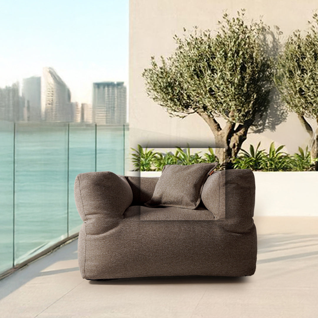 45*45 PILLOW With Zipper - Concha182-Brown - Cushions - ebarza Furniture UAE | Shop Modern Furniture in Abu Dhabi & Dubai - مفروشات ايبازرا في الامارات | تسوق اثاث عصري وديكورات مميزة في دبي وابوظبي