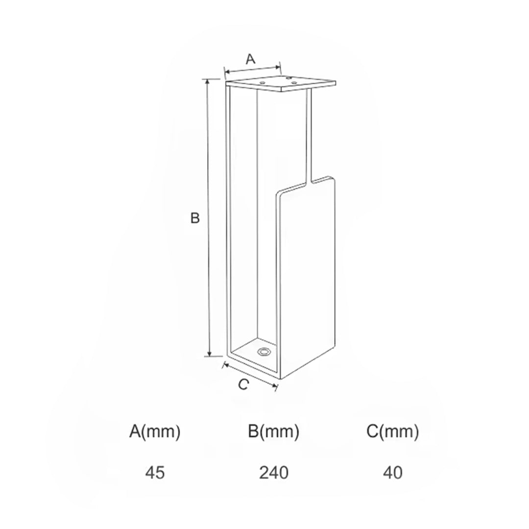 Concealed Furniture Handle F-10-240 KARDG-CFH - Door Handles - ebarza Furniture UAE | Shop Modern Furniture in Abu Dhabi & Dubai - مفروشات ايبازرا في الامارات | تسوق اثاث عصري وديكورات مميزة في دبي وابوظبي