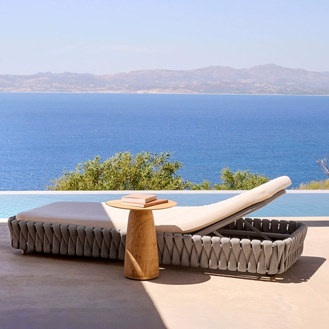 Spaghetti Sun Lounger With Wheels - AS5795A59ROP - Sunloungers - ebarza Furniture UAE | Shop Modern Furniture in Abu Dhabi & Dubai - مفروشات ايبازرا في الامارات | تسوق اثاث عصري وديكورات مميزة في دبي وابوظبي