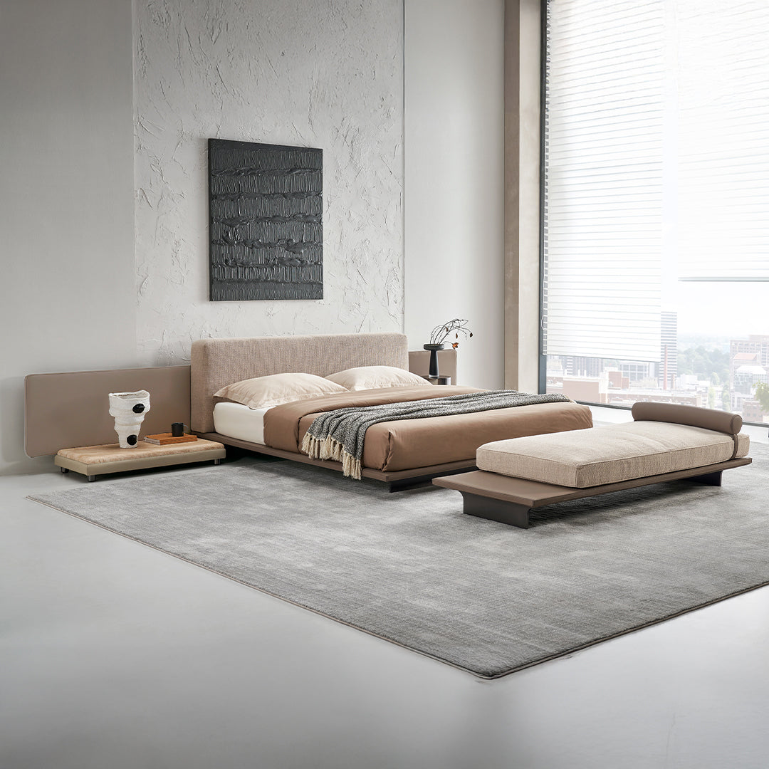 Pre-order 25 Days Delivery Avenor Suspended King Size Bedstead - SF091 - Bedsteads - ebarza Furniture UAE | Shop Modern Furniture in Abu Dhabi & Dubai - مفروشات ايبازرا في الامارات | تسوق اثاث عصري وديكورات مميزة في دبي وابوظبي