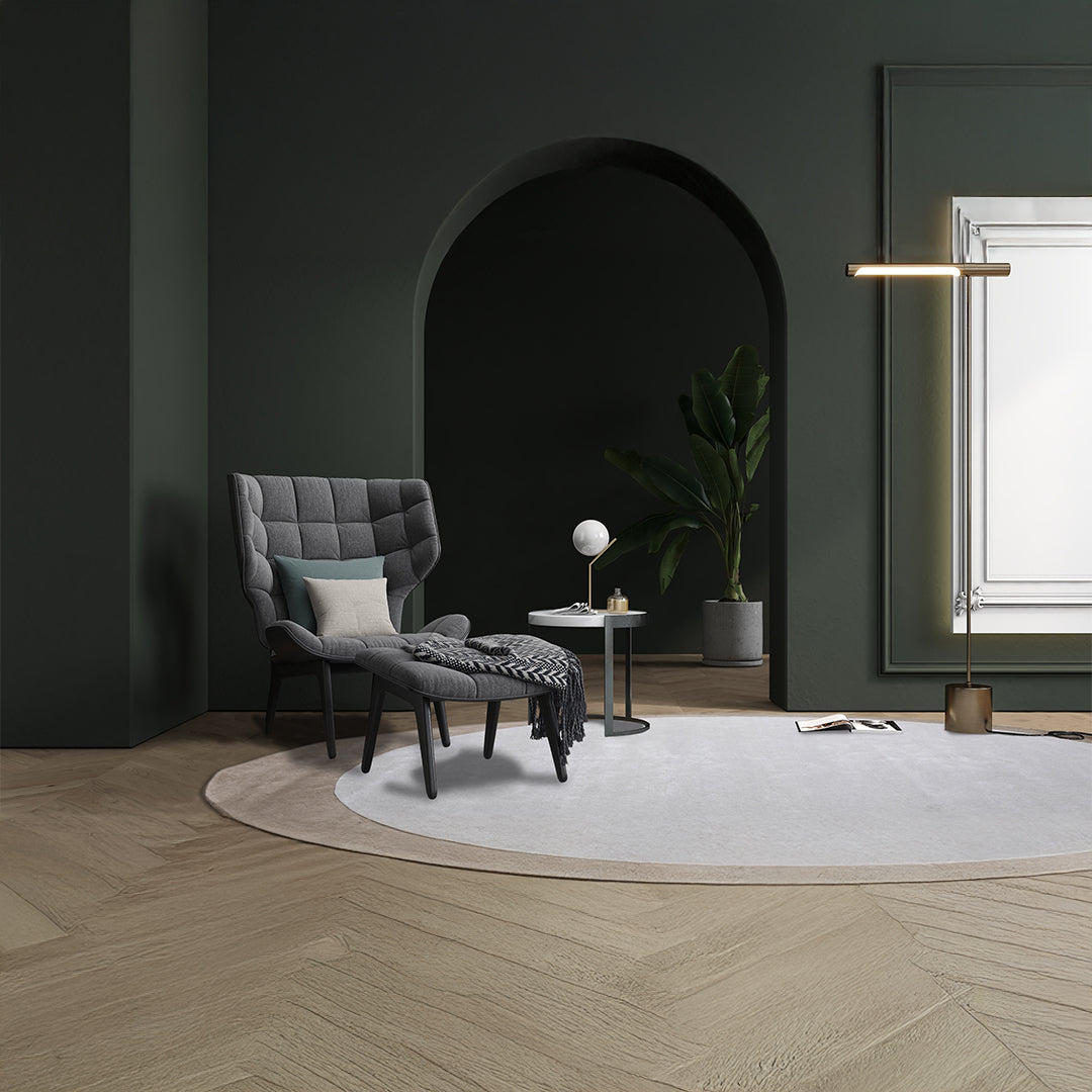 350X250 Cm WOOL BEIGE AND BROWN Round  Rug JH-22729 -  Rugs - ebarza Furniture UAE | Shop Modern Furniture in Abu Dhabi & Dubai - مفروشات ايبازرا في الامارات | تسوق اثاث عصري وديكورات مميزة في دبي وابوظبي