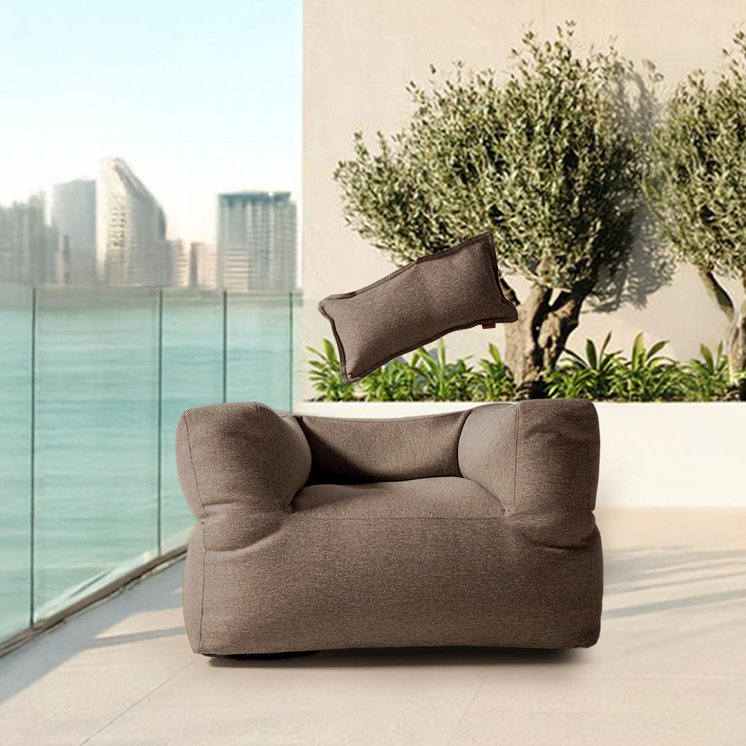 30*60 PILLOW With Zipper - Concha182-Brown - Cushions - ebarza Furniture UAE | Shop Modern Furniture in Abu Dhabi & Dubai - مفروشات ايبازرا في الامارات | تسوق اثاث عصري وديكورات مميزة في دبي وابوظبي