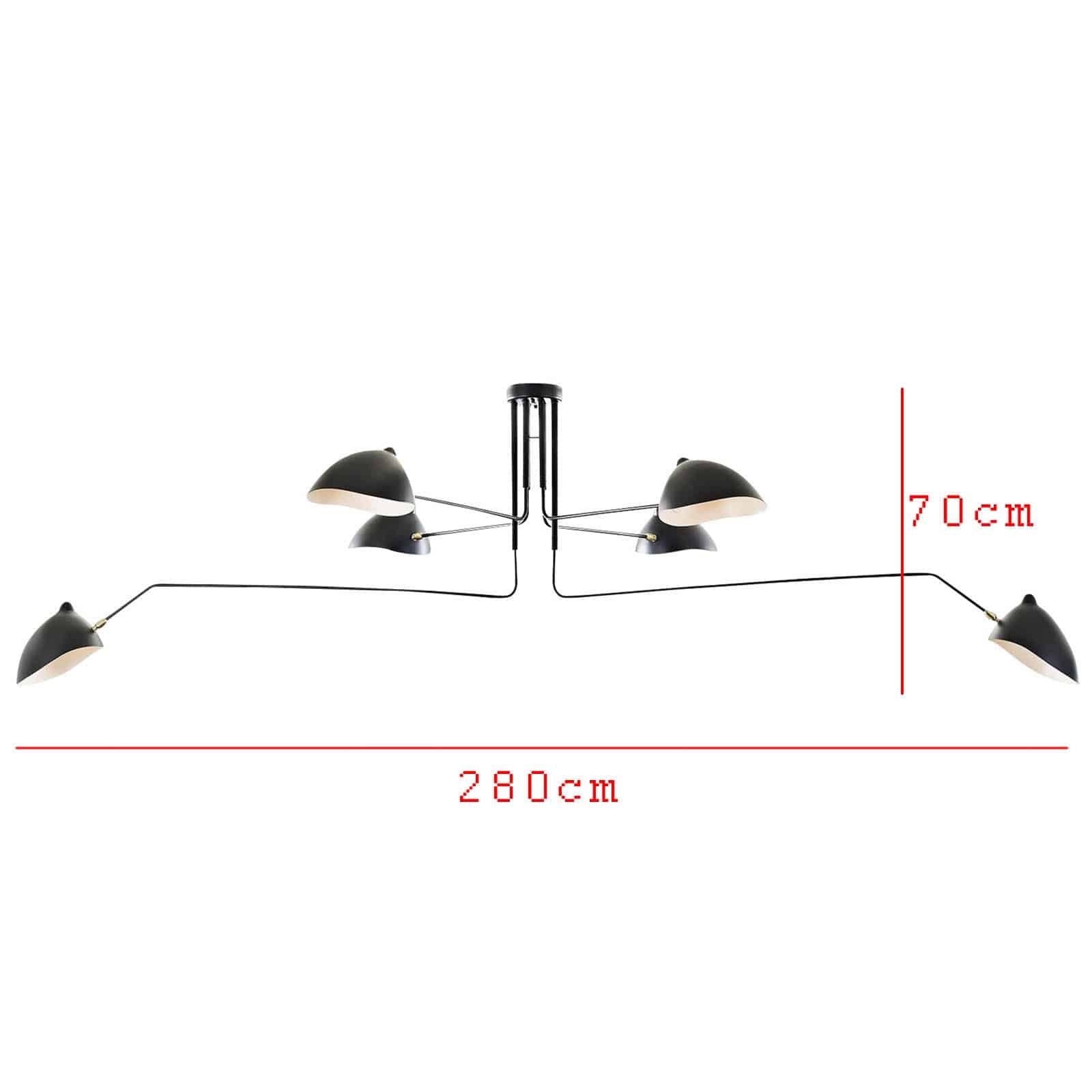 6 Heads Mid Century   Pendant  Lamp  Cy-New-007 -  Pendant Lamps - ebarza Furniture UAE | Shop Modern Furniture in Abu Dhabi & Dubai - مفروشات ايبازرا في الامارات | تسوق اثاث عصري وديكورات مميزة في دبي وابوظبي