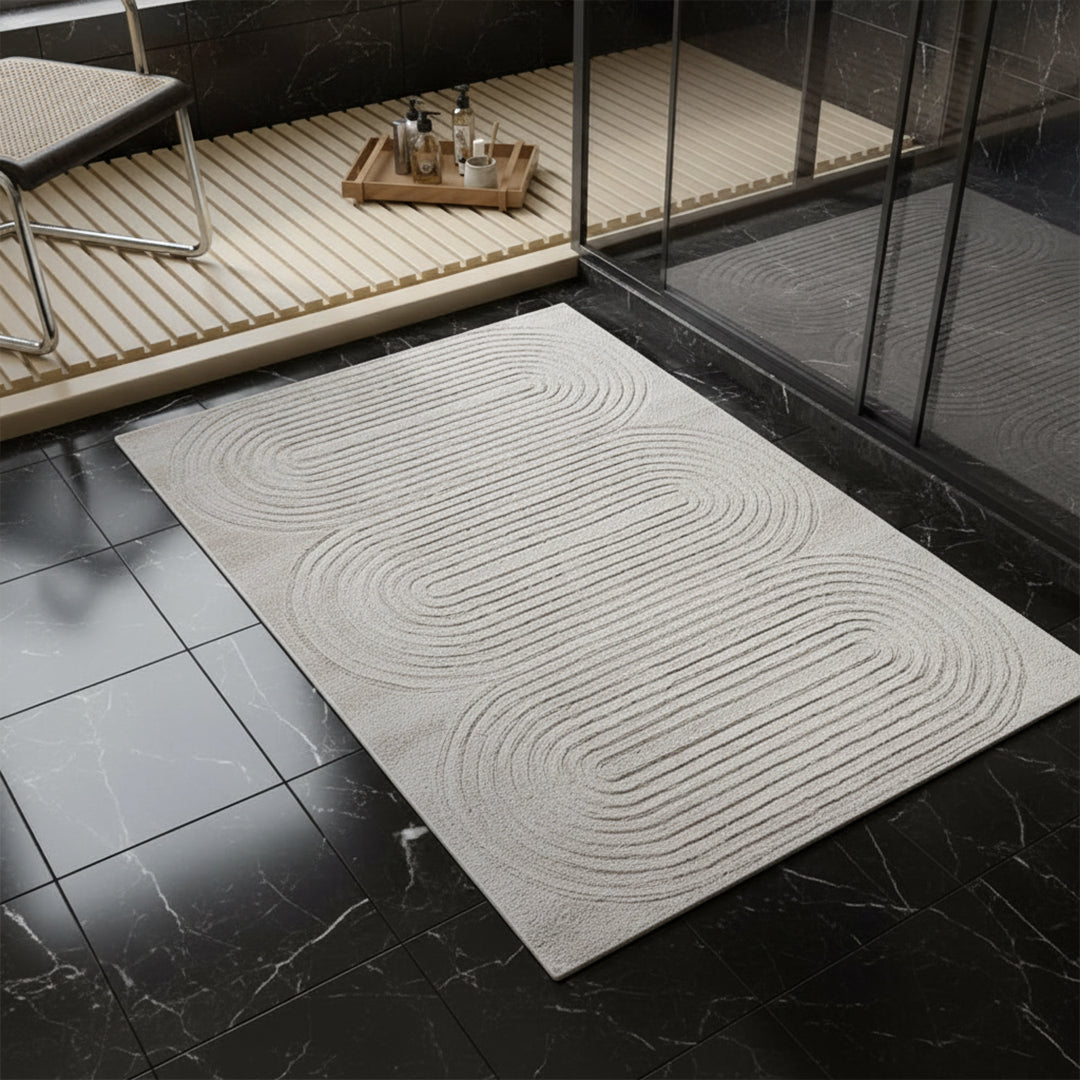 60X90 Cm Beige Wool Rug JH-22749