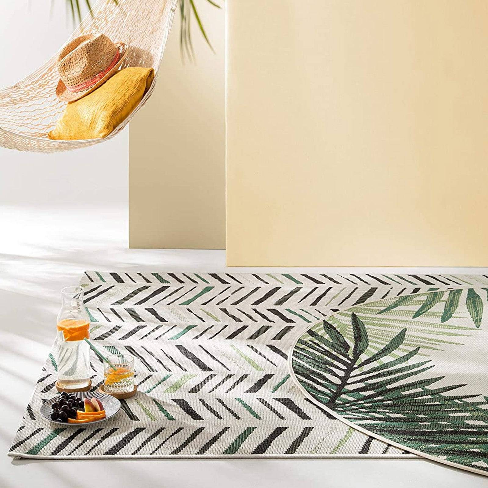 60X90 Cm Outdoor/Indoor Rug Simco-Sim-20-Ivory Green-Xs - Rugs - ebarza Furniture UAE | Shop Modern Furniture in Abu Dhabi & Dubai - مفروشات ايبازرا في الامارات | تسوق اثاث عصري وديكورات مميزة في دبي وابوظبي