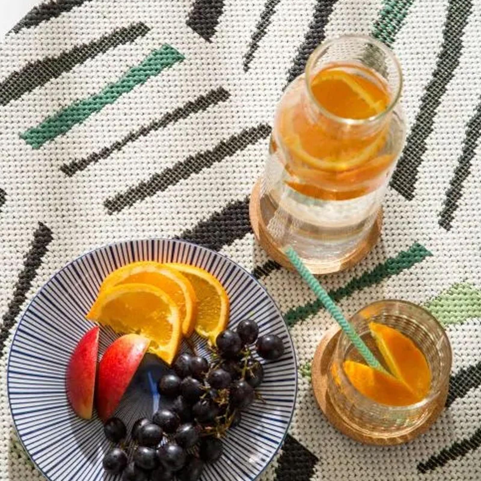 60X90 Cm Outdoor/Indoor Rug Simco-Sim-20-Ivory Green-Xs - Rugs - ebarza Furniture UAE | Shop Modern Furniture in Abu Dhabi & Dubai - مفروشات ايبازرا في الامارات | تسوق اثاث عصري وديكورات مميزة في دبي وابوظبي