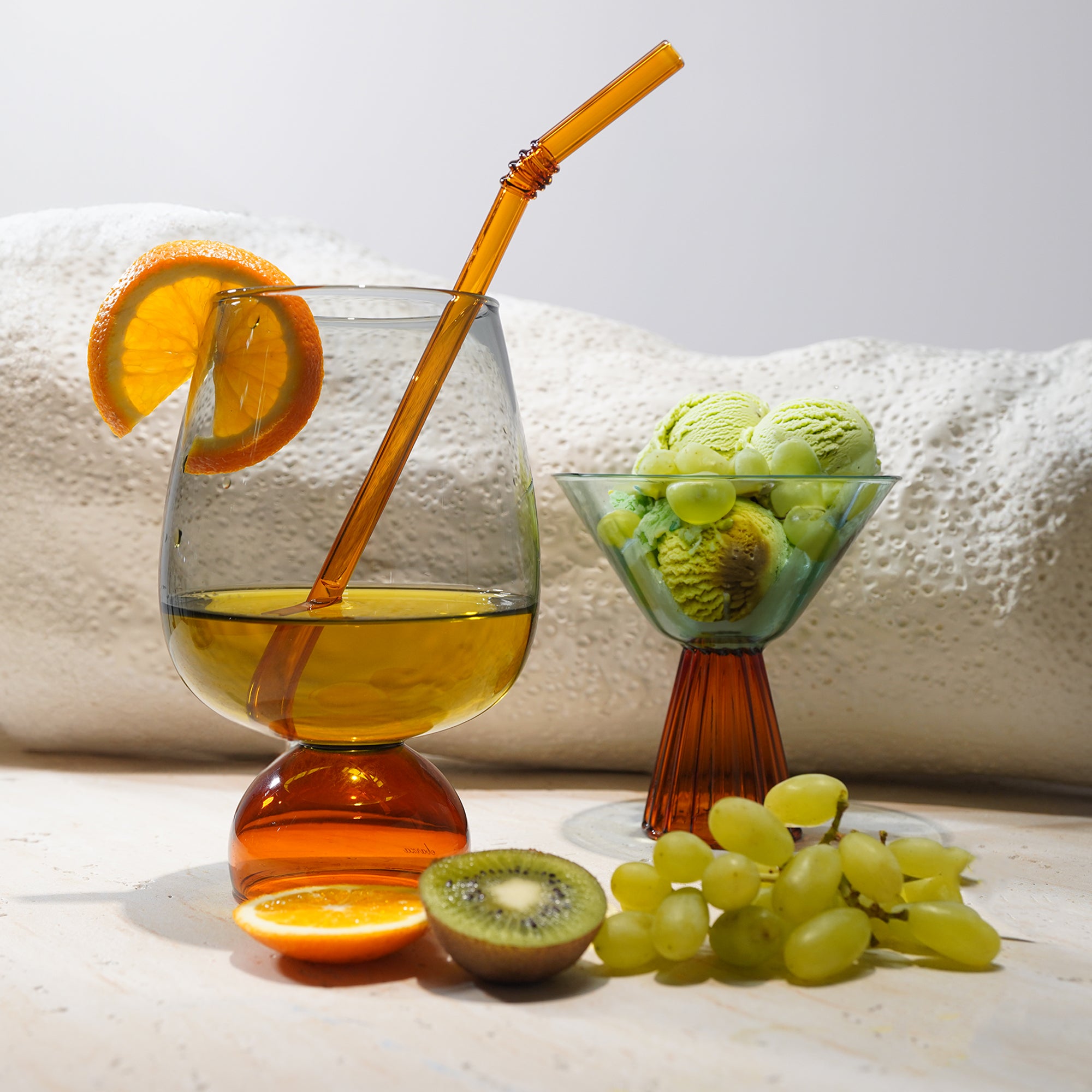 Two Tone Juice/Water Glass 630ml 23777B1 -  Drinkware - ebarza Furniture UAE | Shop Modern Furniture in Abu Dhabi & Dubai - مفروشات ايبازرا في الامارات | تسوق اثاث عصري وديكورات مميزة في دبي وابوظبي