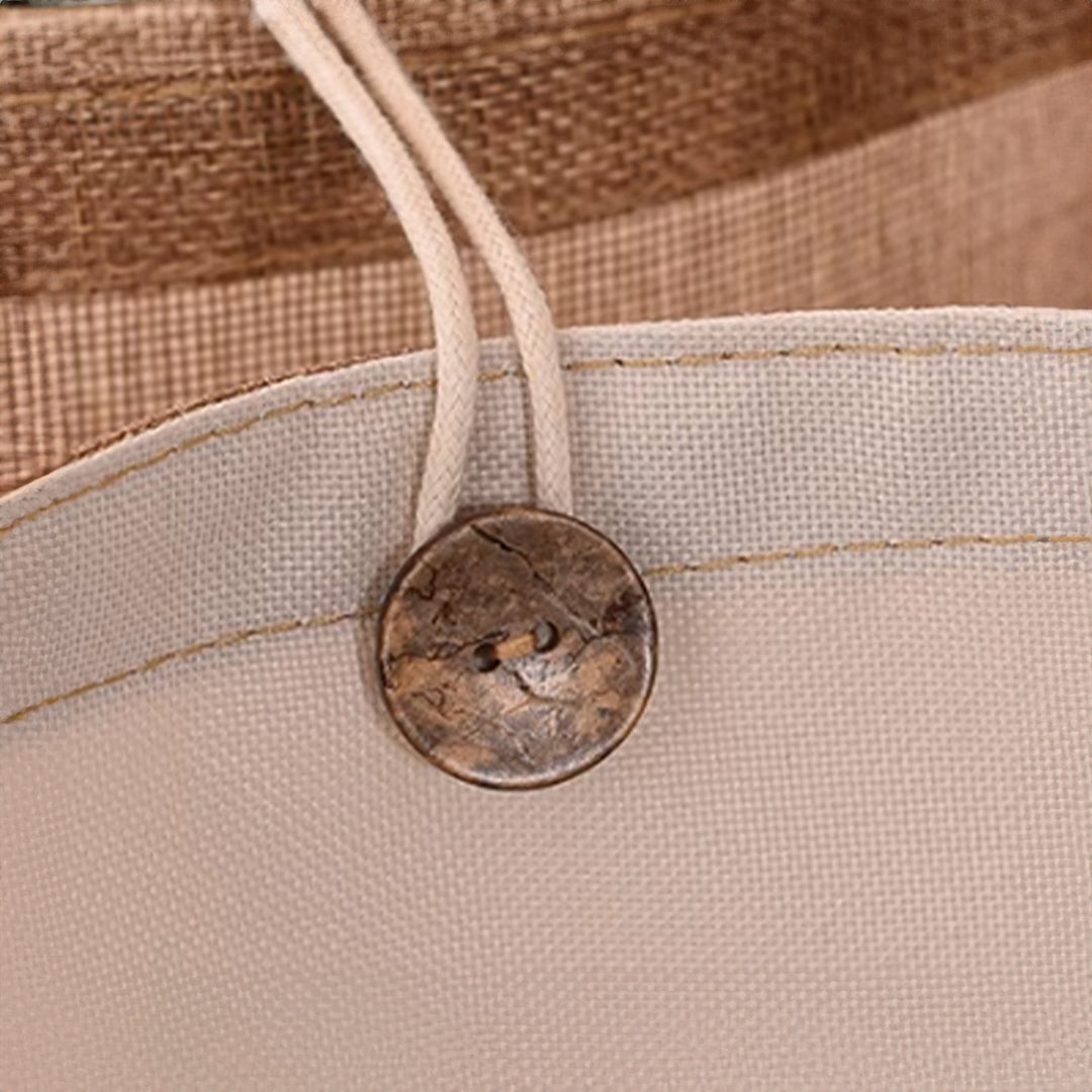 EBARZA Handmade Jute Bag/Basket - Baskets - ebarza Furniture UAE | Shop Modern Furniture in Abu Dhabi & Dubai - مفروشات ايبازرا في الامارات | تسوق اثاث عصري وديكورات مميزة في دبي وابوظبي