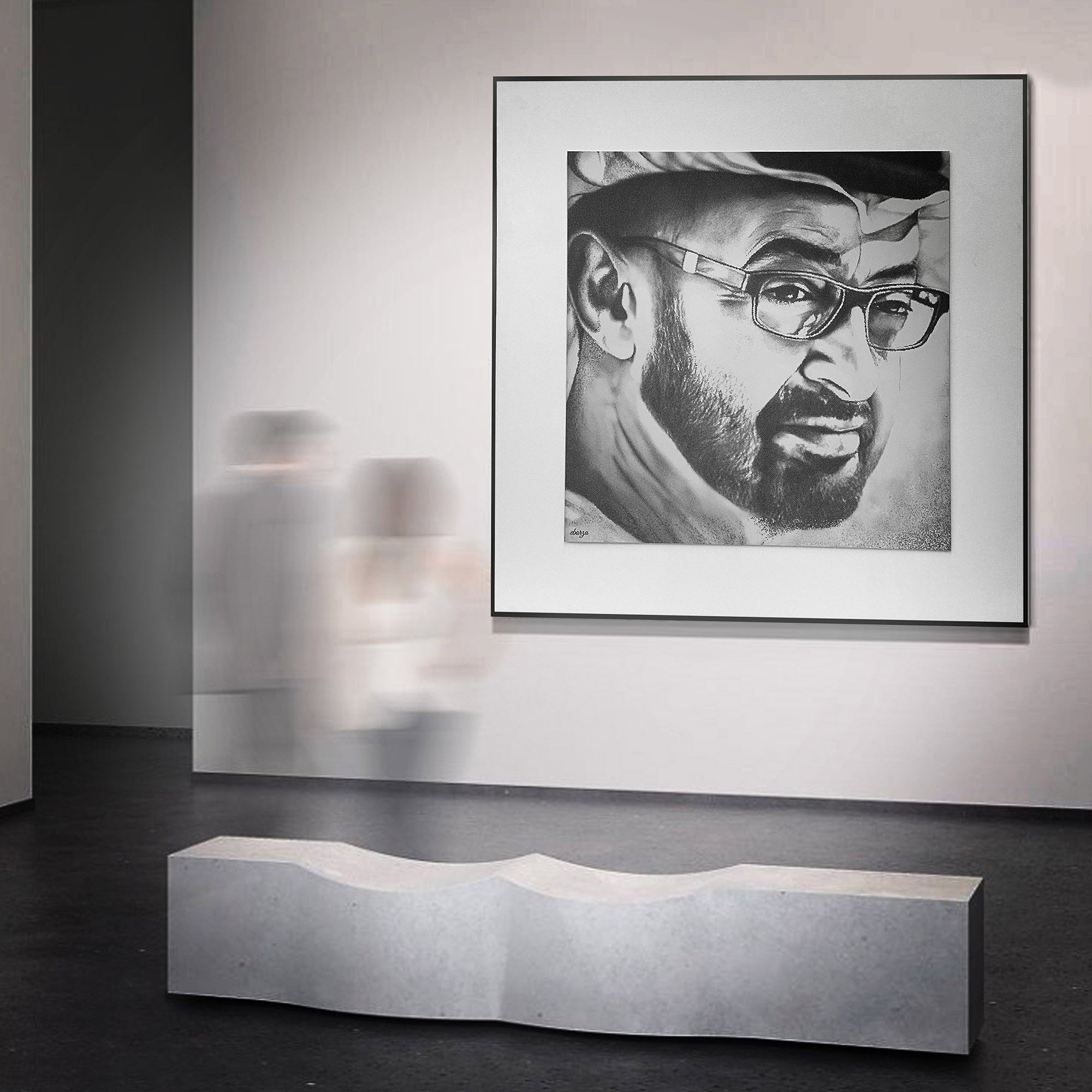 Sheikh Mohammed bin Zayed Al Nahyan Handmade Painting  140x140 cm PCA-009M -  Paintings - ebarza Furniture UAE | Shop Modern Furniture in Abu Dhabi & Dubai - مفروشات ايبازرا في الامارات | تسوق اثاث عصري وديكورات مميزة في دبي وابوظبي