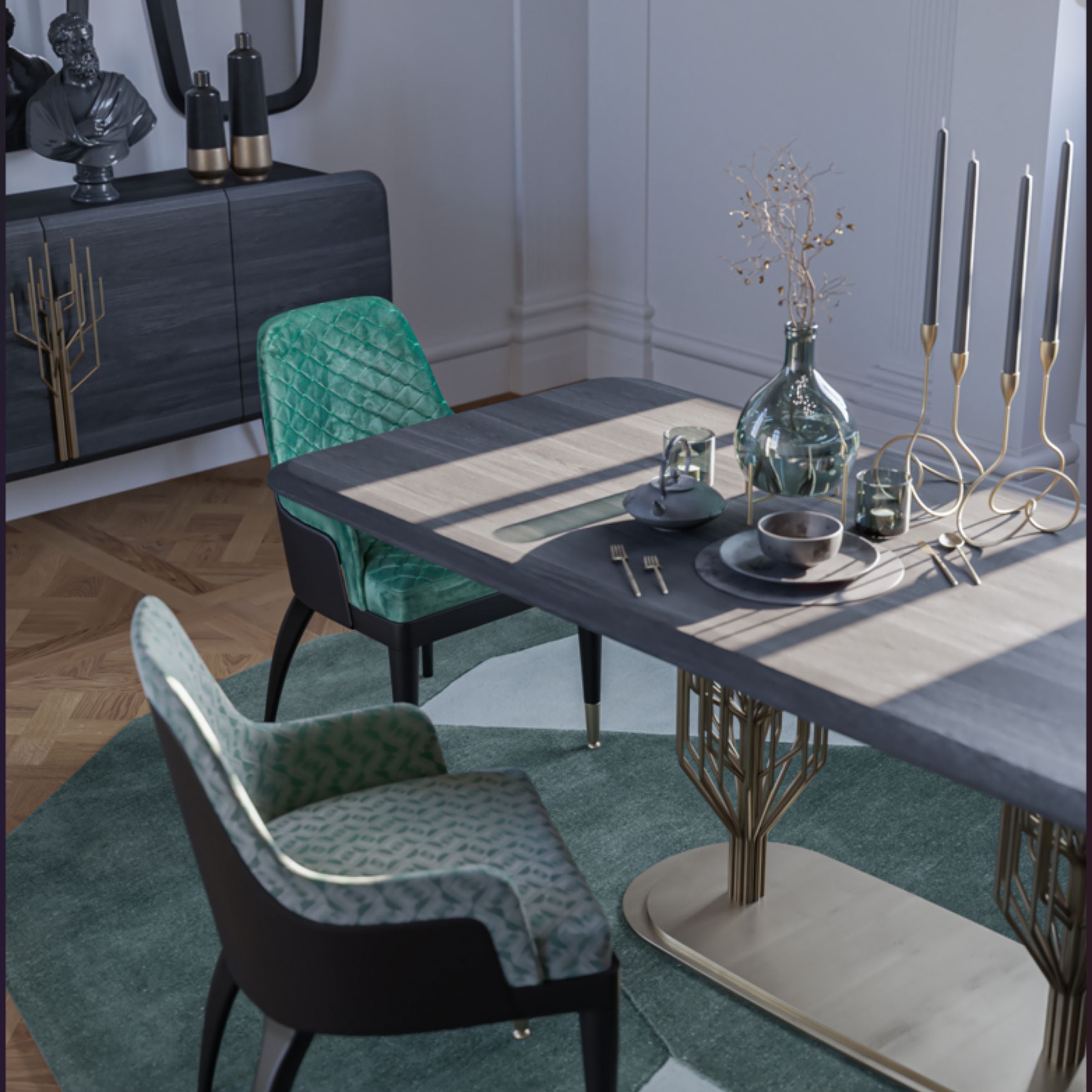 Display Item - Bug Dining Table Bug-240Nakheel - DISPLAY ITEM - ebarza Furniture UAE | Shop Modern Furniture in Abu Dhabi & Dubai - مفروشات ايبازرا في الامارات | تسوق اثاث عصري وديكورات مميزة في دبي وابوظبي