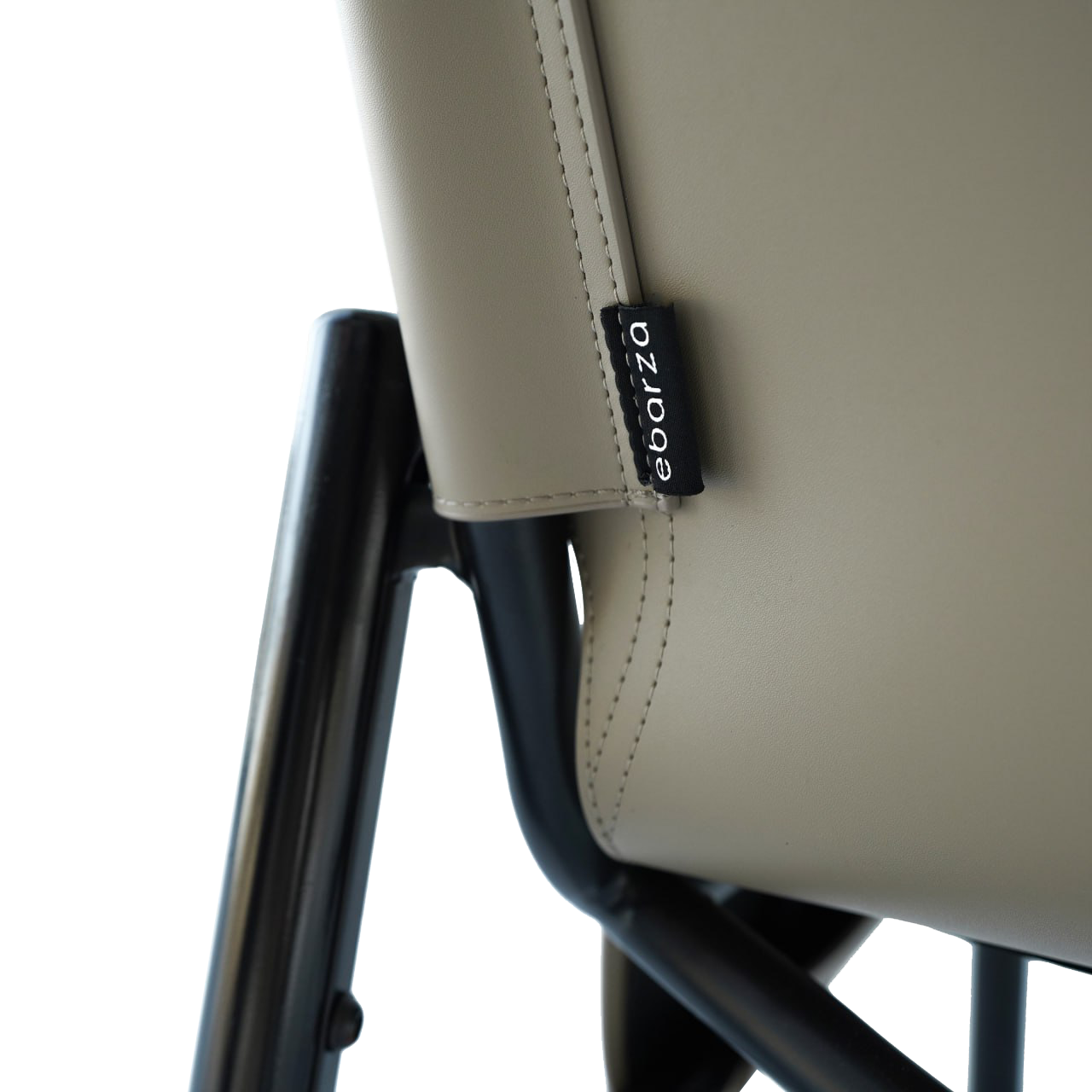 Beige Saddle Leather Lounge Chair LC027 -  Lounge Chairs - ebarza Furniture UAE | Shop Modern Furniture in Abu Dhabi & Dubai - مفروشات ايبازرا في الامارات | تسوق اثاث عصري وديكورات مميزة في دبي وابوظبي