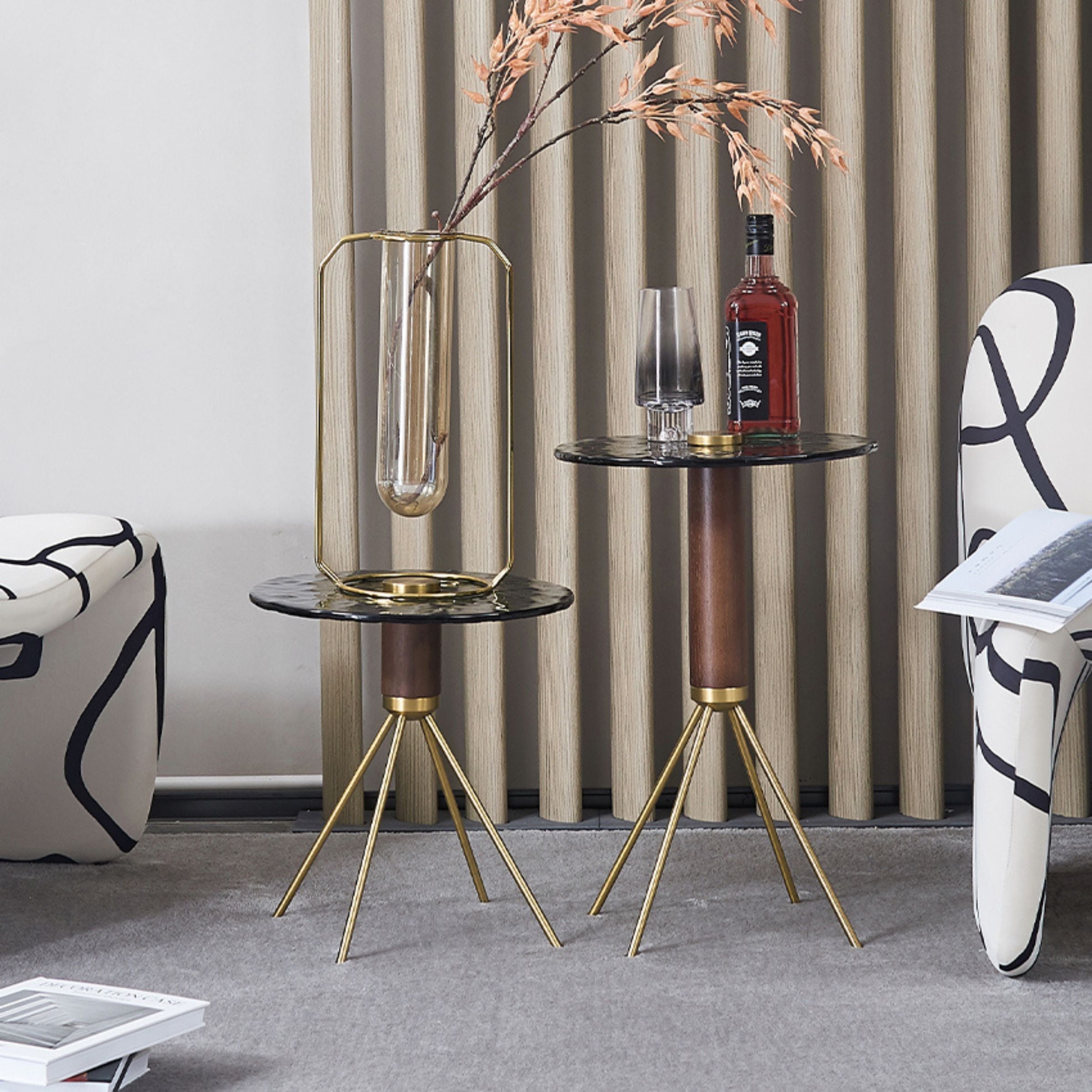 Lama Side Table 53 cm MLL-D62 -  Side Tables - ebarza Furniture UAE | Shop Modern Furniture in Abu Dhabi & Dubai - مفروشات ايبازرا في الامارات | تسوق اثاث عصري وديكورات مميزة في دبي وابوظبي
